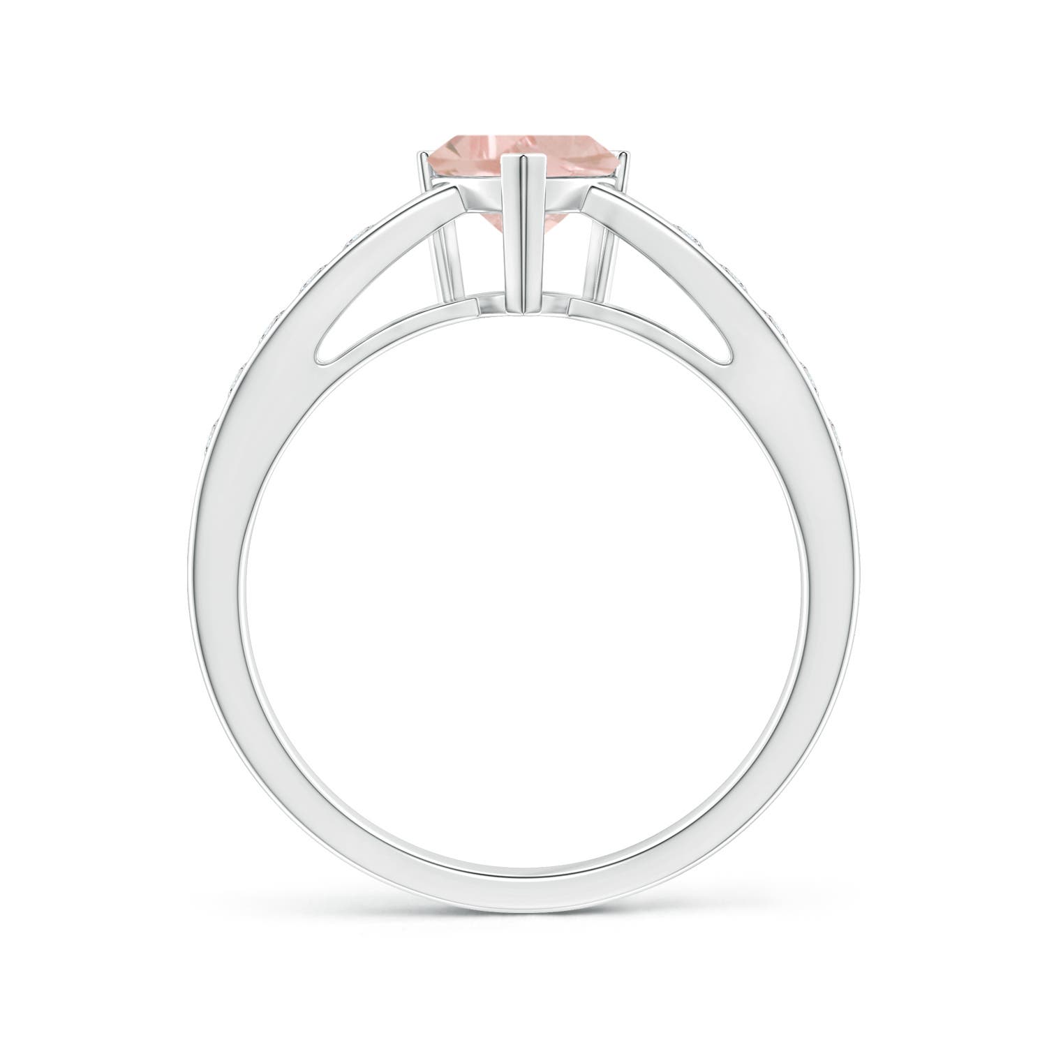 AA - Morganite / 0.85 CT / 14 KT White Gold