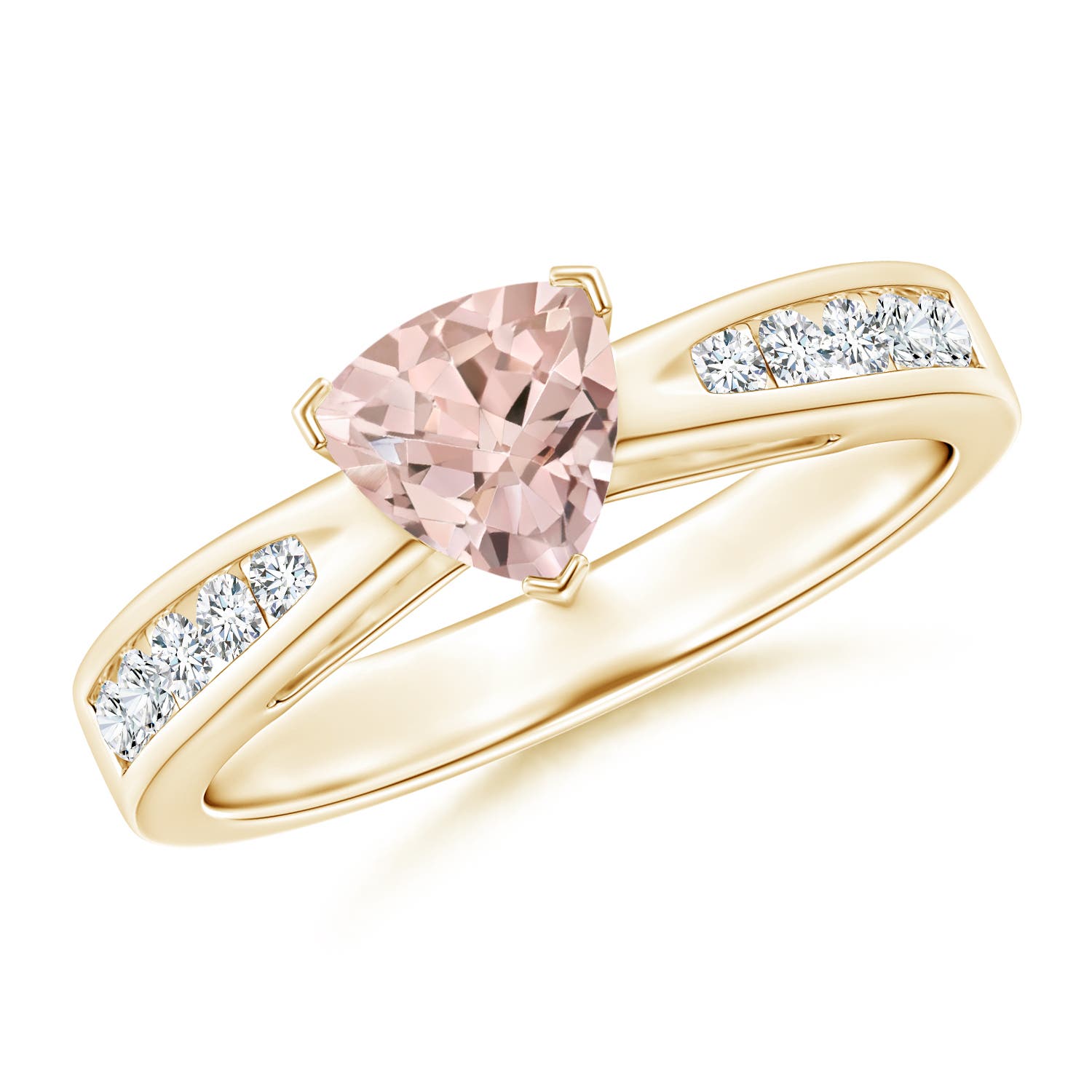 AA - Morganite / 0.85 CT / 14 KT Yellow Gold