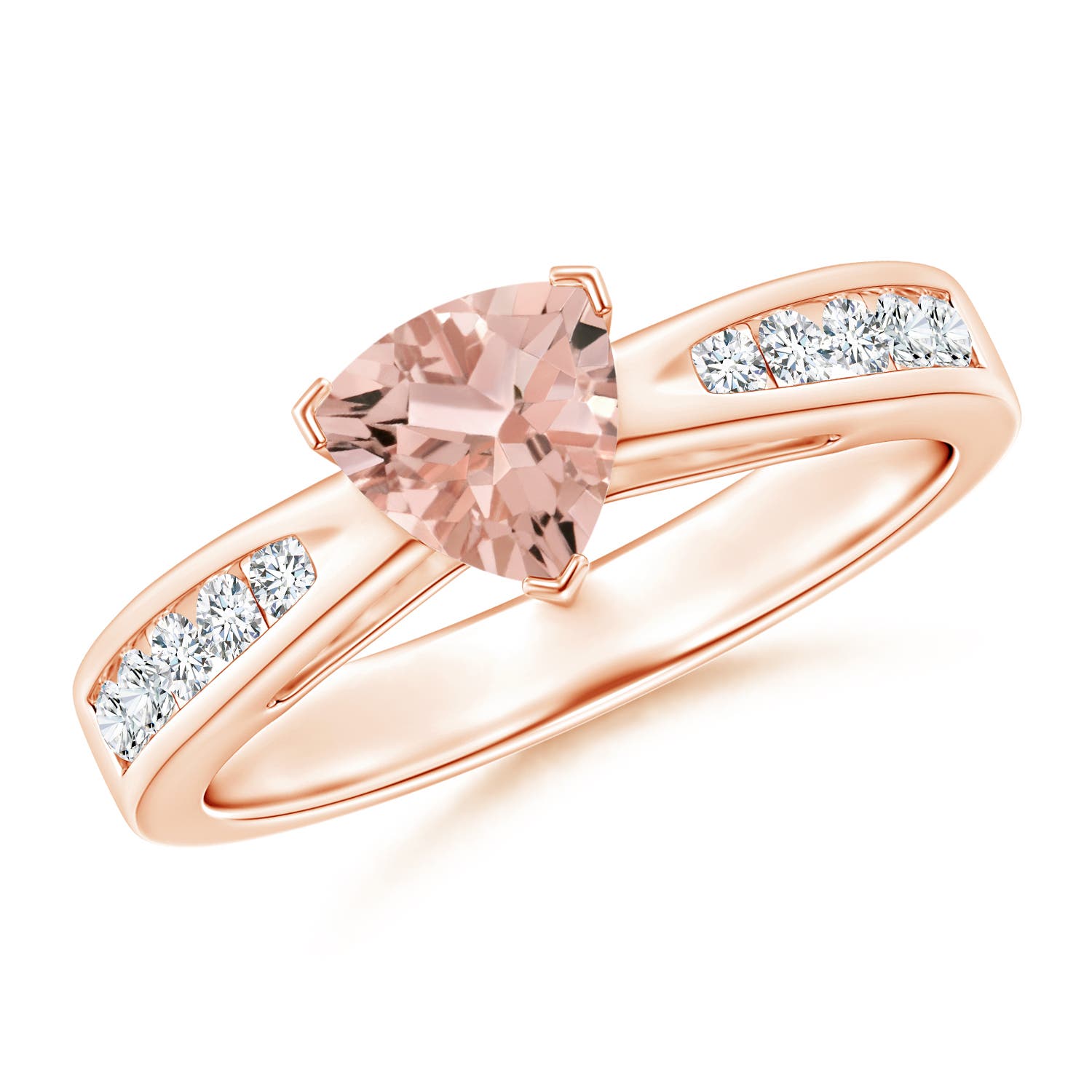 AAAA - Morganite / 0.85 CT / 14 KT Rose Gold