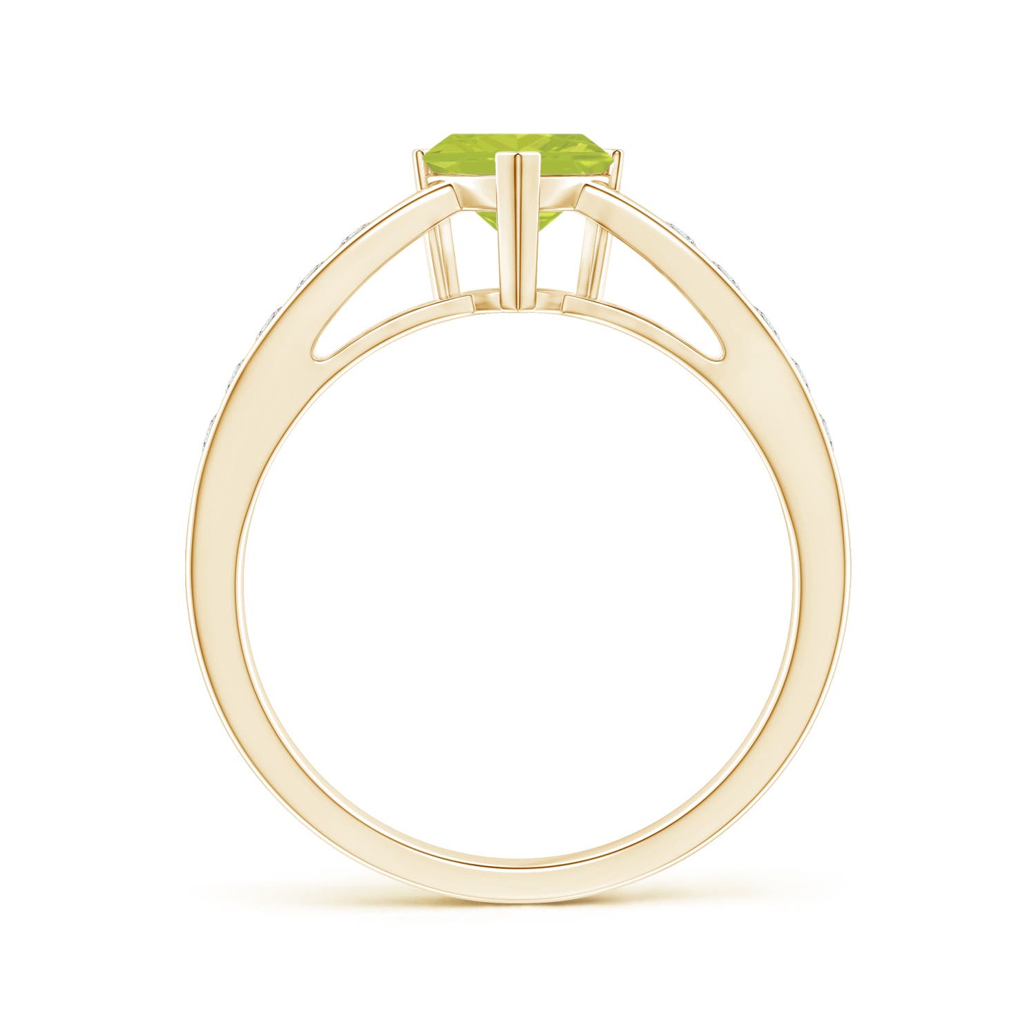 A - Peridot / 0.95 CT / 14 KT Yellow Gold