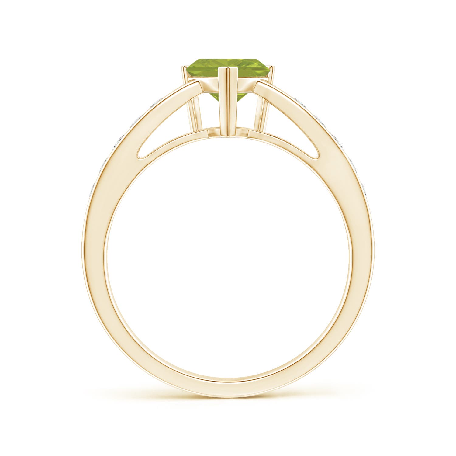 AA - Peridot / 0.95 CT / 14 KT Yellow Gold