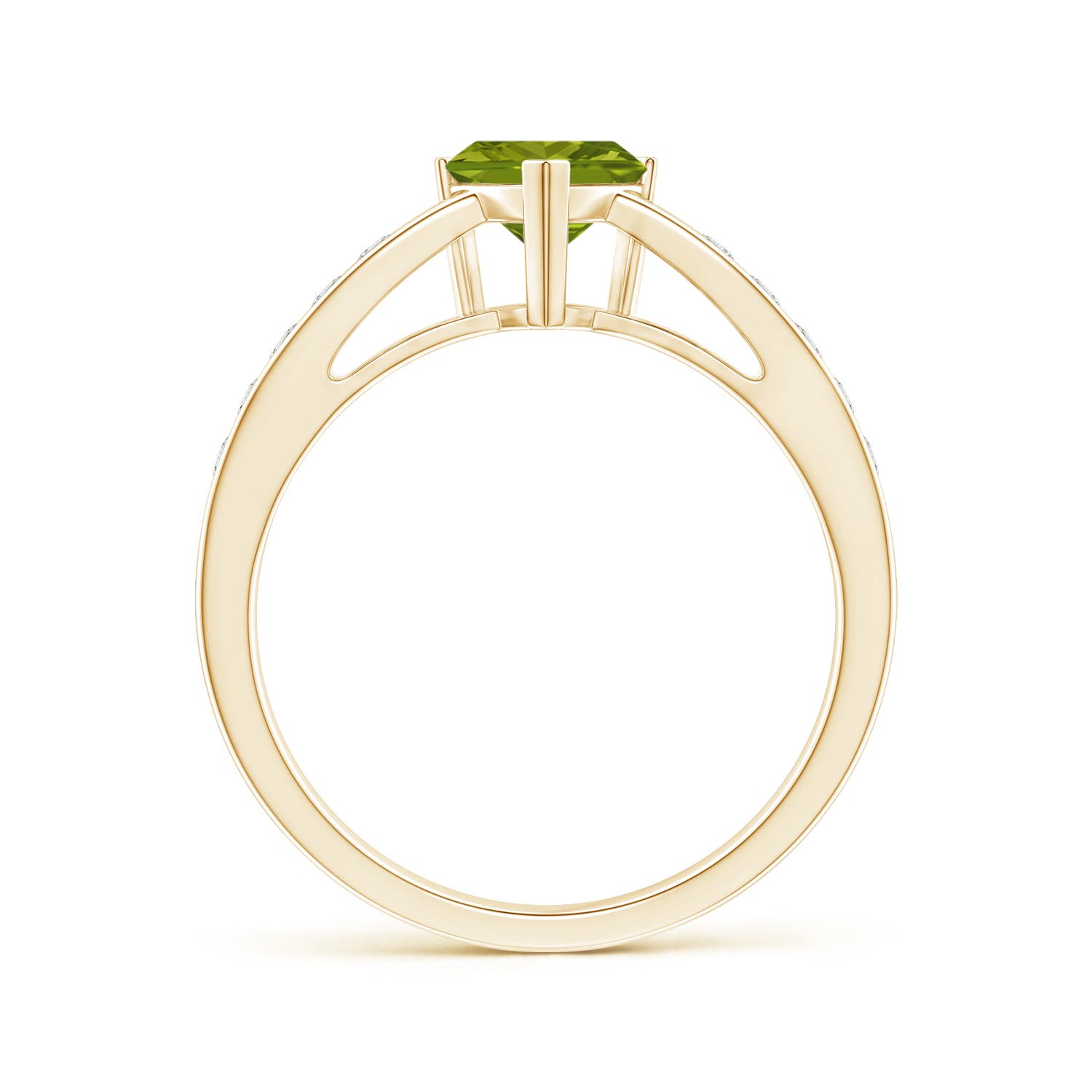 AAA - Peridot / 0.95 CT / 14 KT Yellow Gold