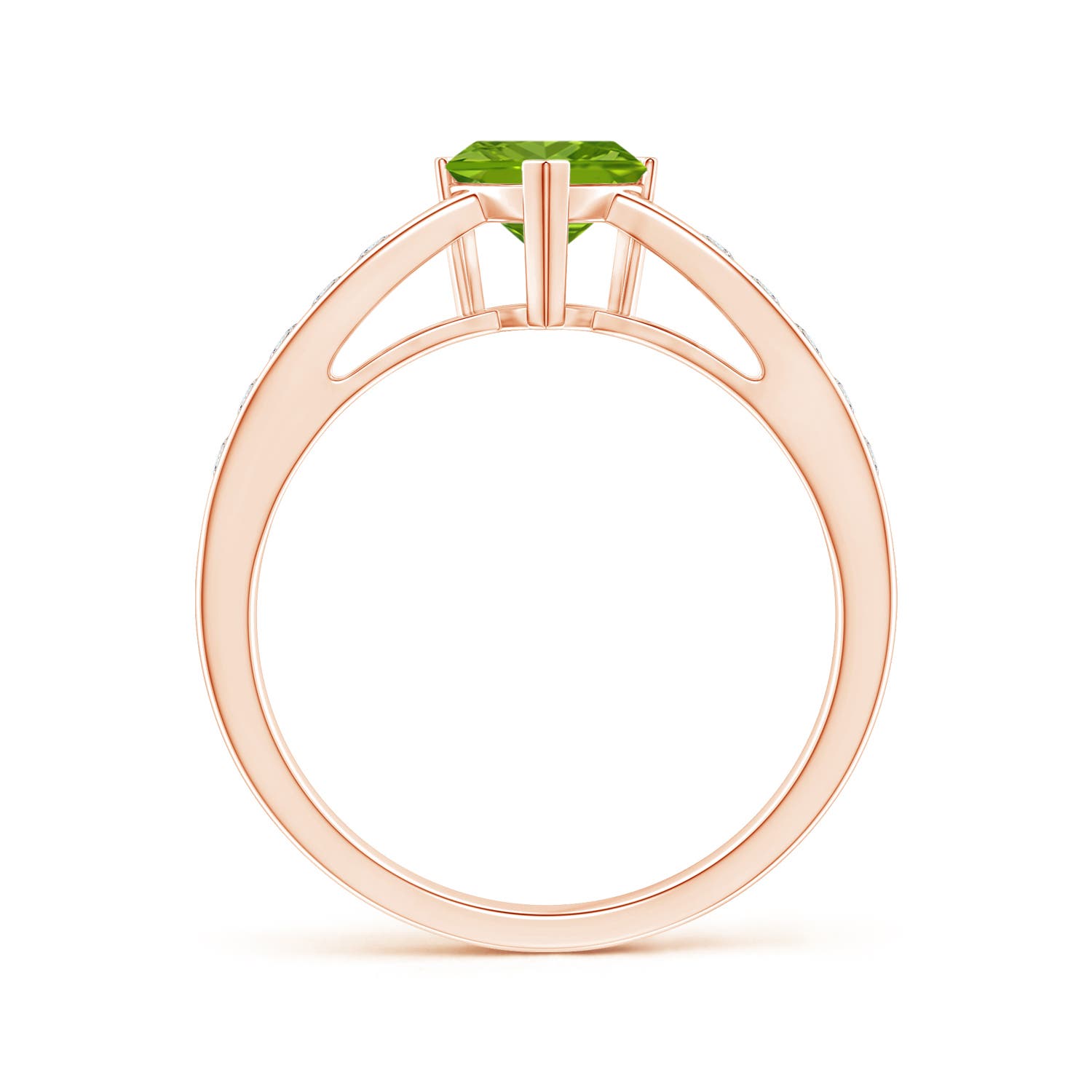 AAAA - Peridot / 0.95 CT / 14 KT Rose Gold