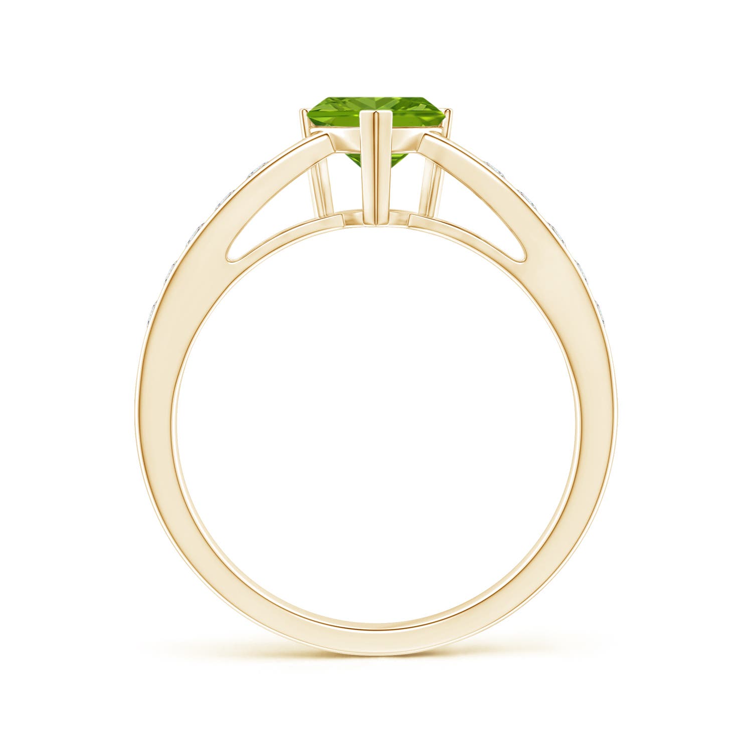 AAAA - Peridot / 0.95 CT / 14 KT Yellow Gold