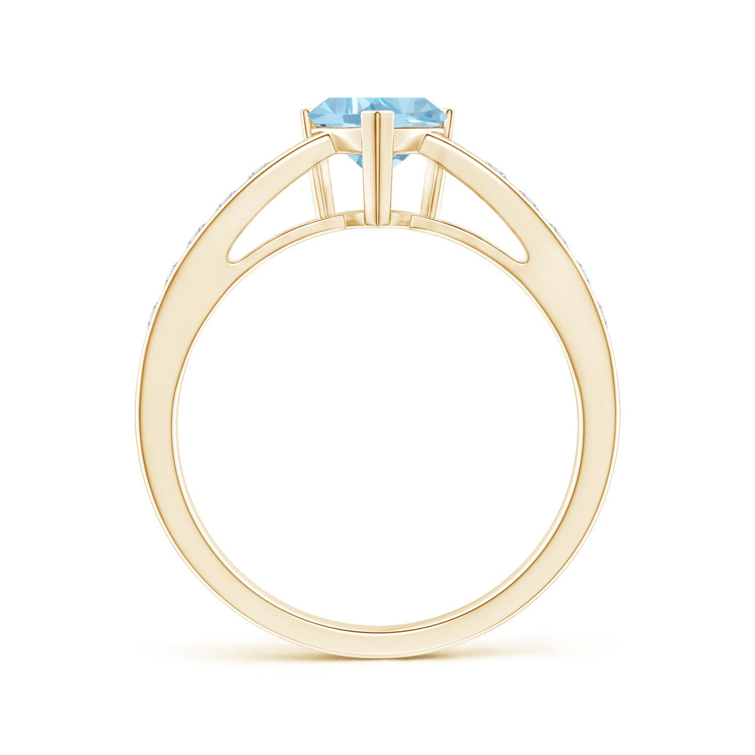 A - Swiss Blue Topaz / 1.15 CT / 14 KT Yellow Gold