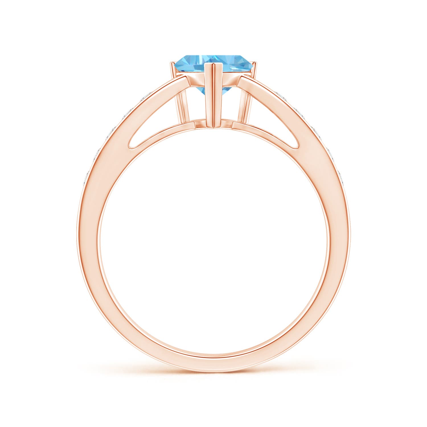 AA - Swiss Blue Topaz / 1.15 CT / 14 KT Rose Gold