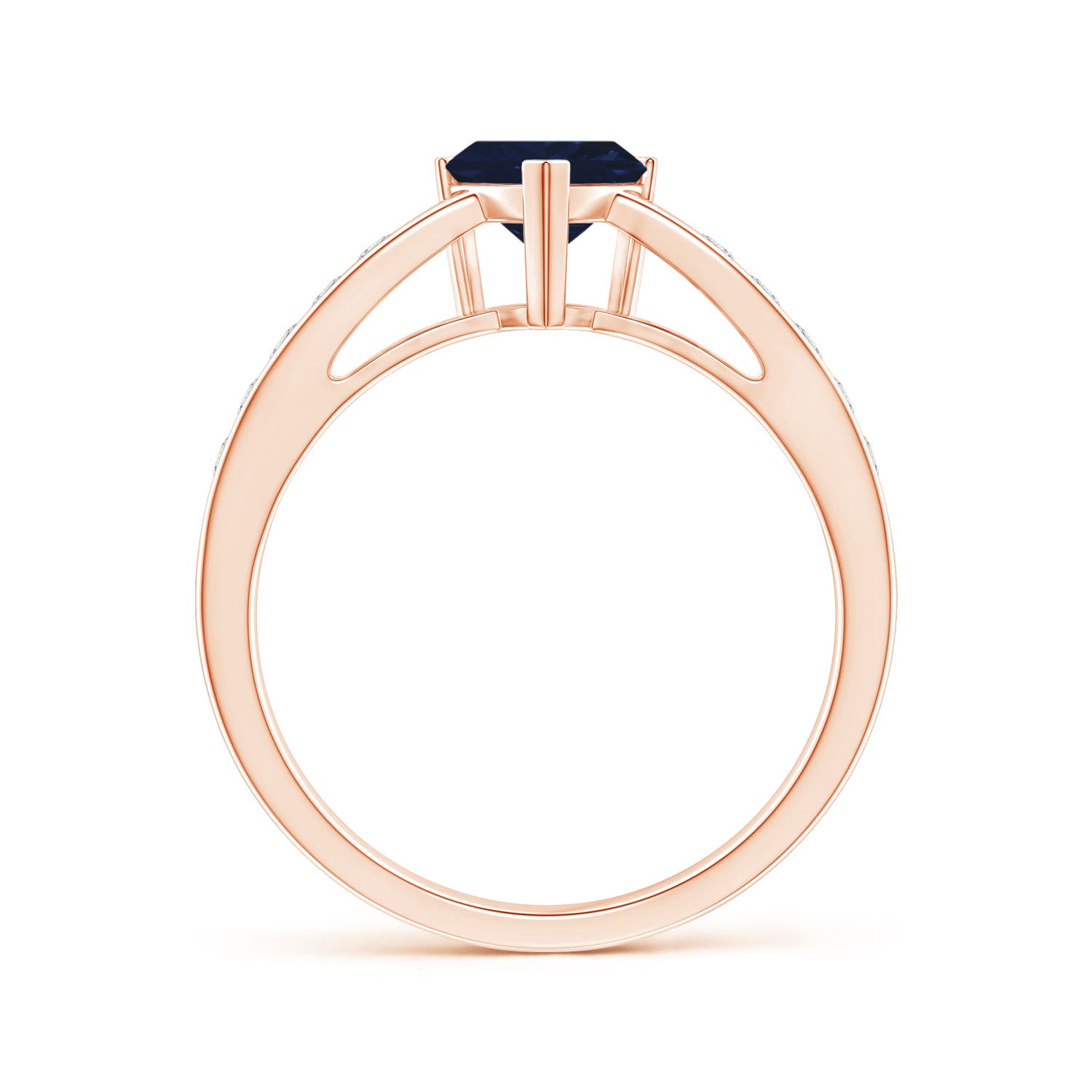 AA - Blue Sapphire / 1 CT / 14 KT Rose Gold