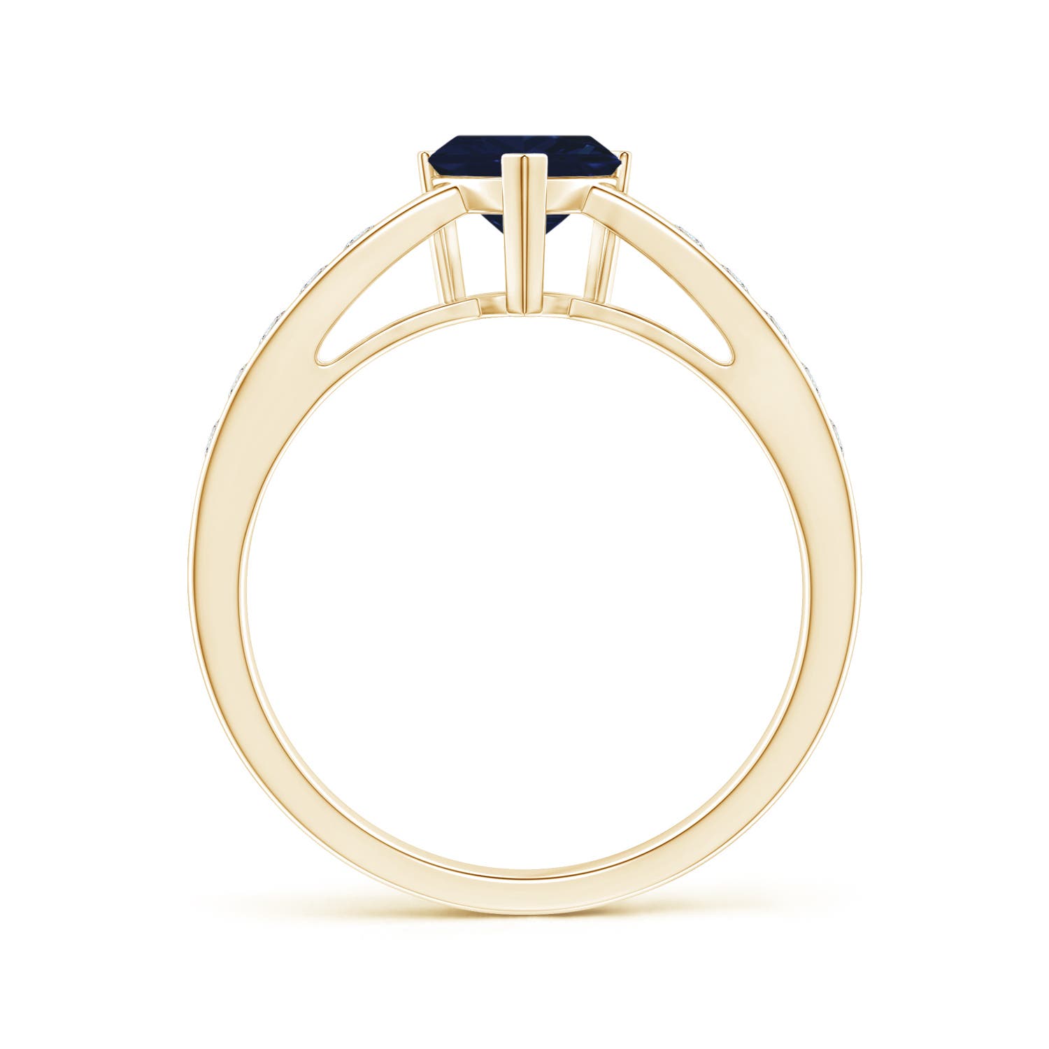 AA - Blue Sapphire / 1 CT / 14 KT Yellow Gold