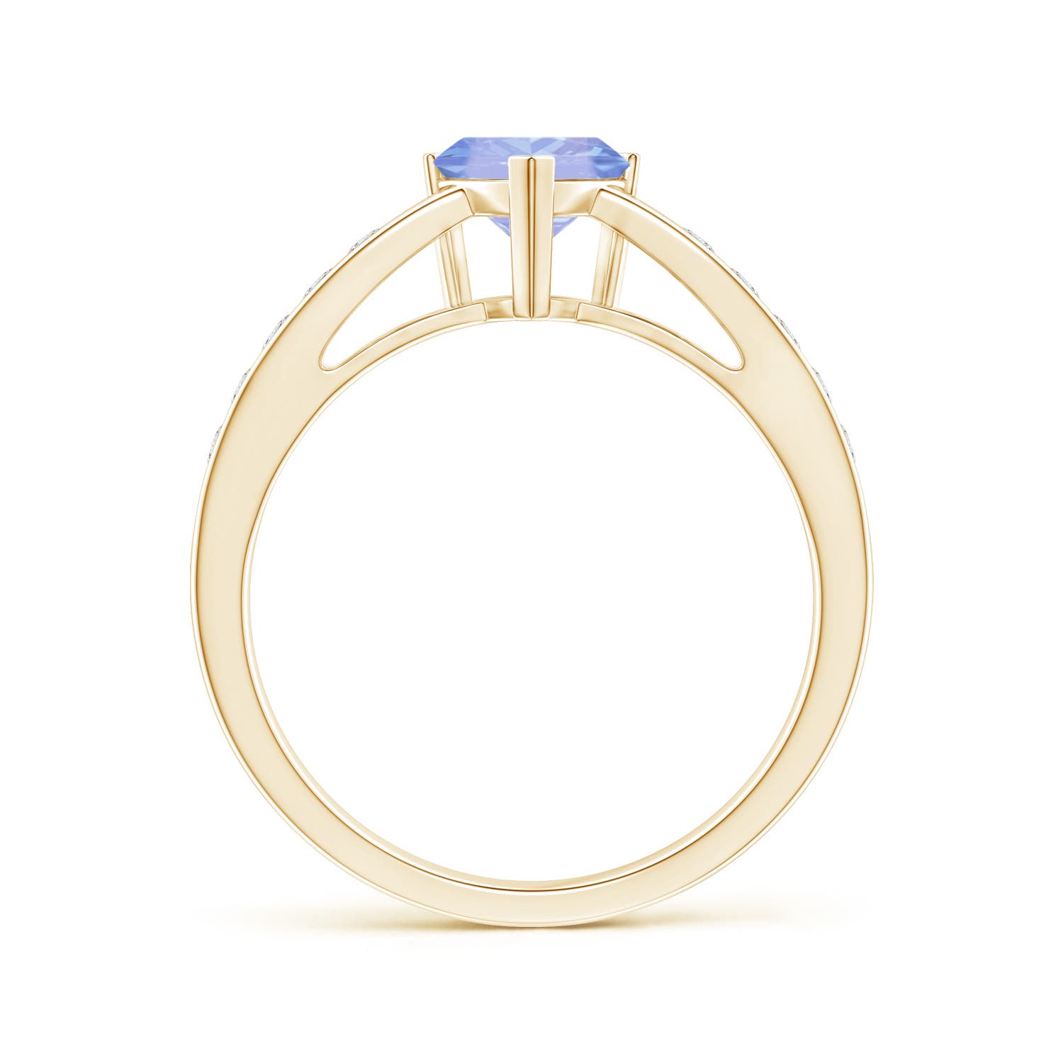 A - Tanzanite / 1 CT / 14 KT Yellow Gold