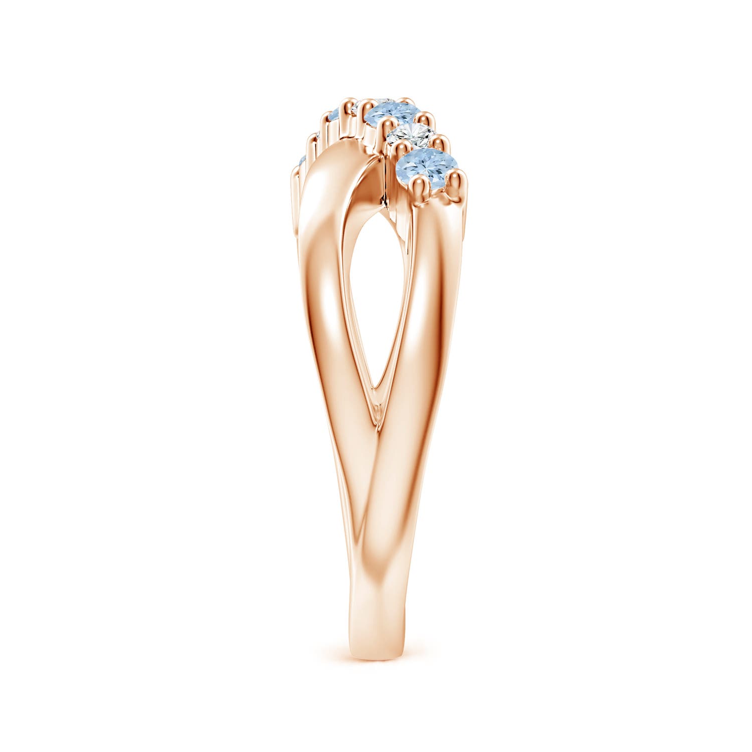 AA - Aquamarine / 0.36 CT / 14 KT Rose Gold