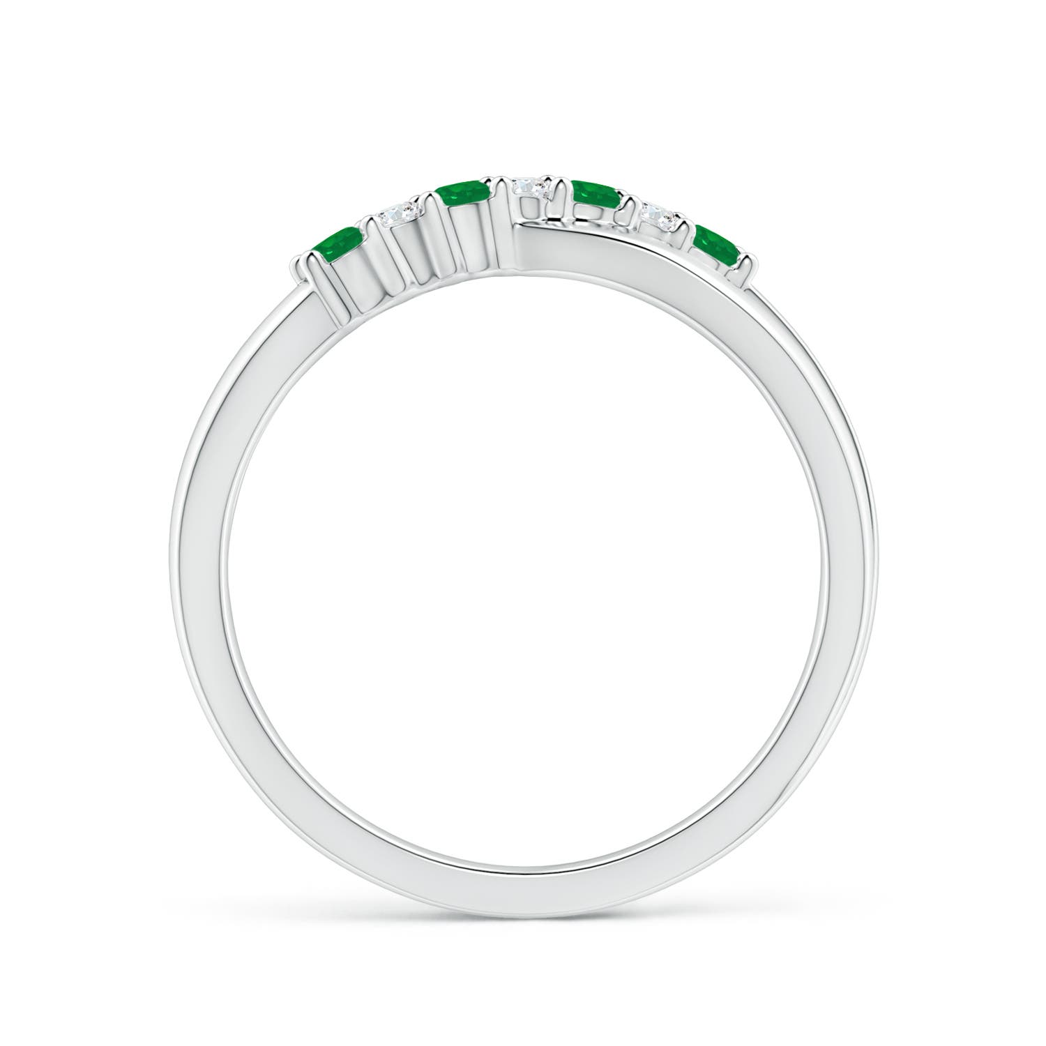 AA - Emerald / 0.24 CT / 14 KT White Gold