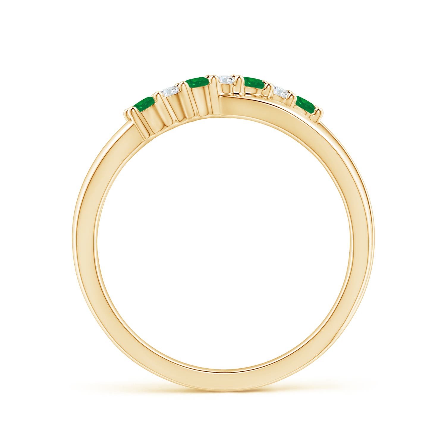 AA - Emerald / 0.24 CT / 14 KT Yellow Gold