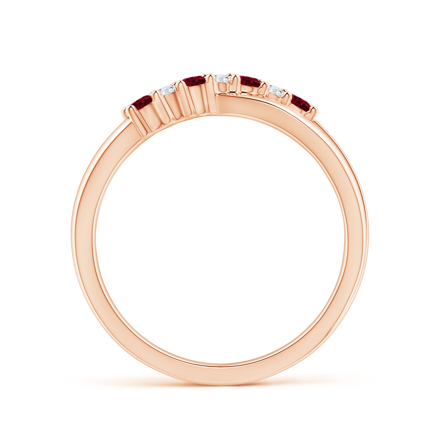 AA - Garnet / 0.22 CT / 14 KT Rose Gold