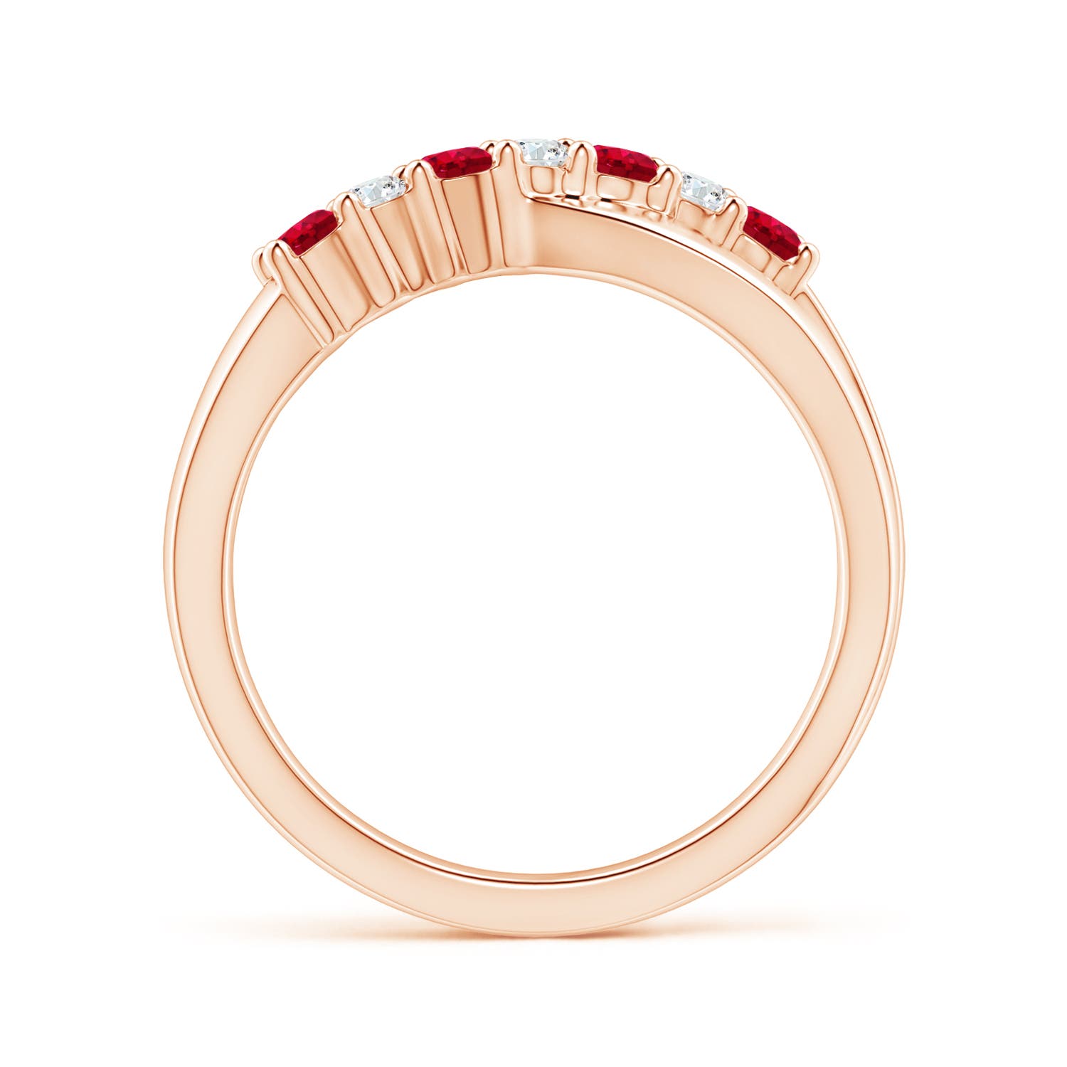 AAA - Ruby / 0.48 CT / 14 KT Rose Gold