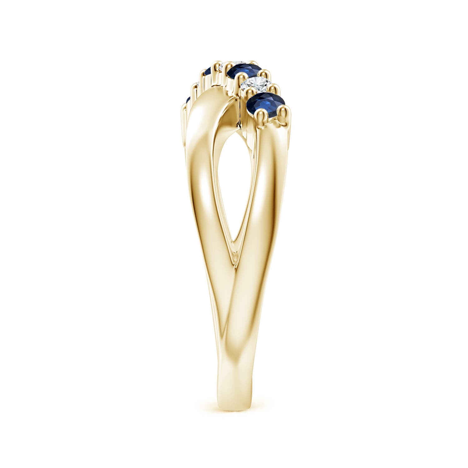 AA - Blue Sapphire / 0.48 CT / 14 KT Yellow Gold