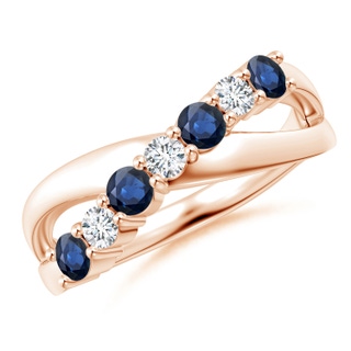 Round AA Blue Sapphire