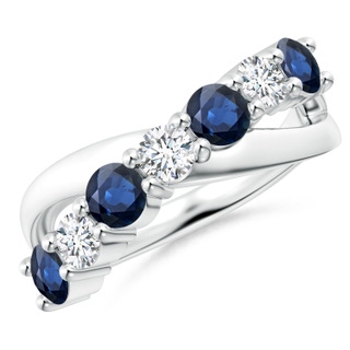 Round AA Blue Sapphire