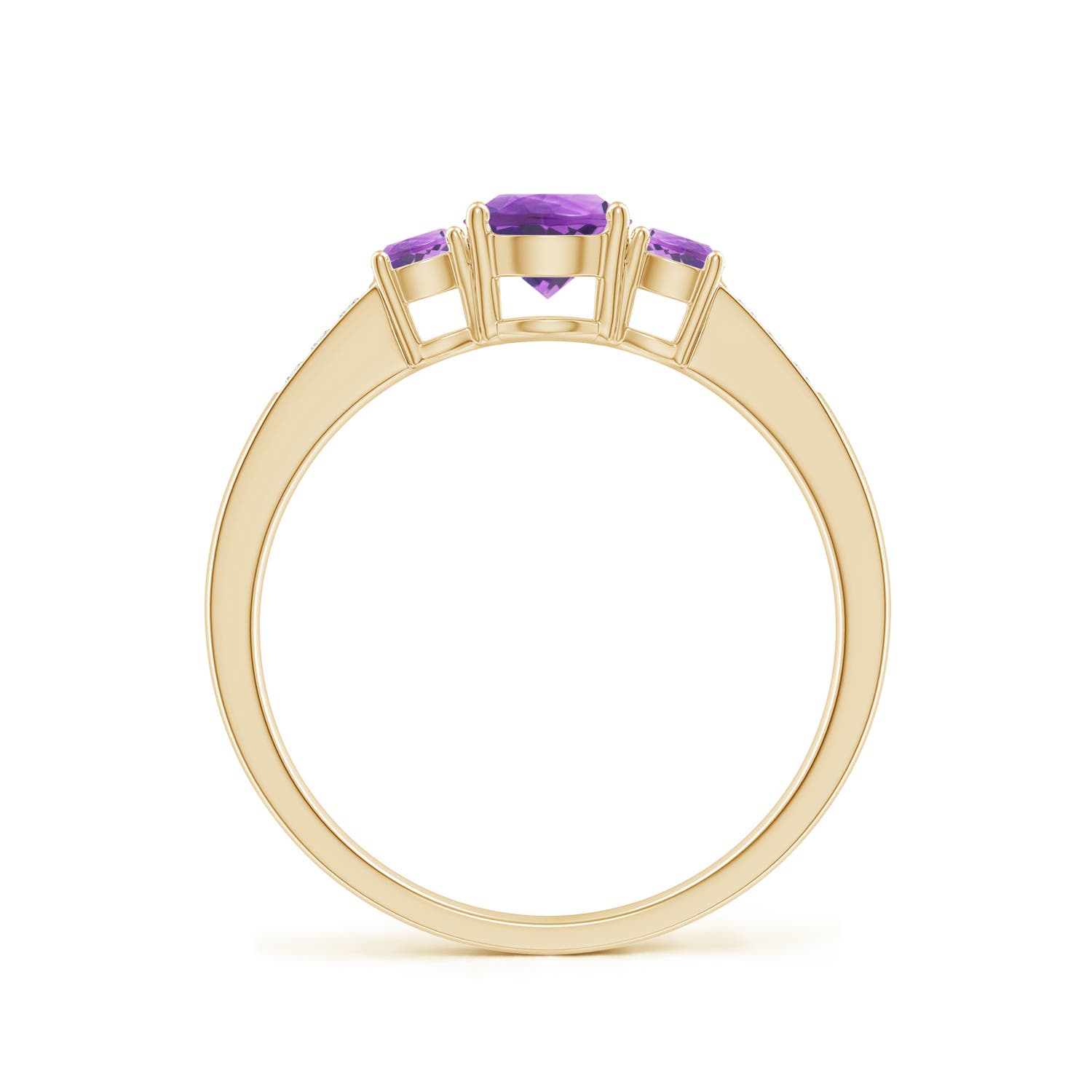 AA - Amethyst / 0.7 CT / 14 KT Yellow Gold