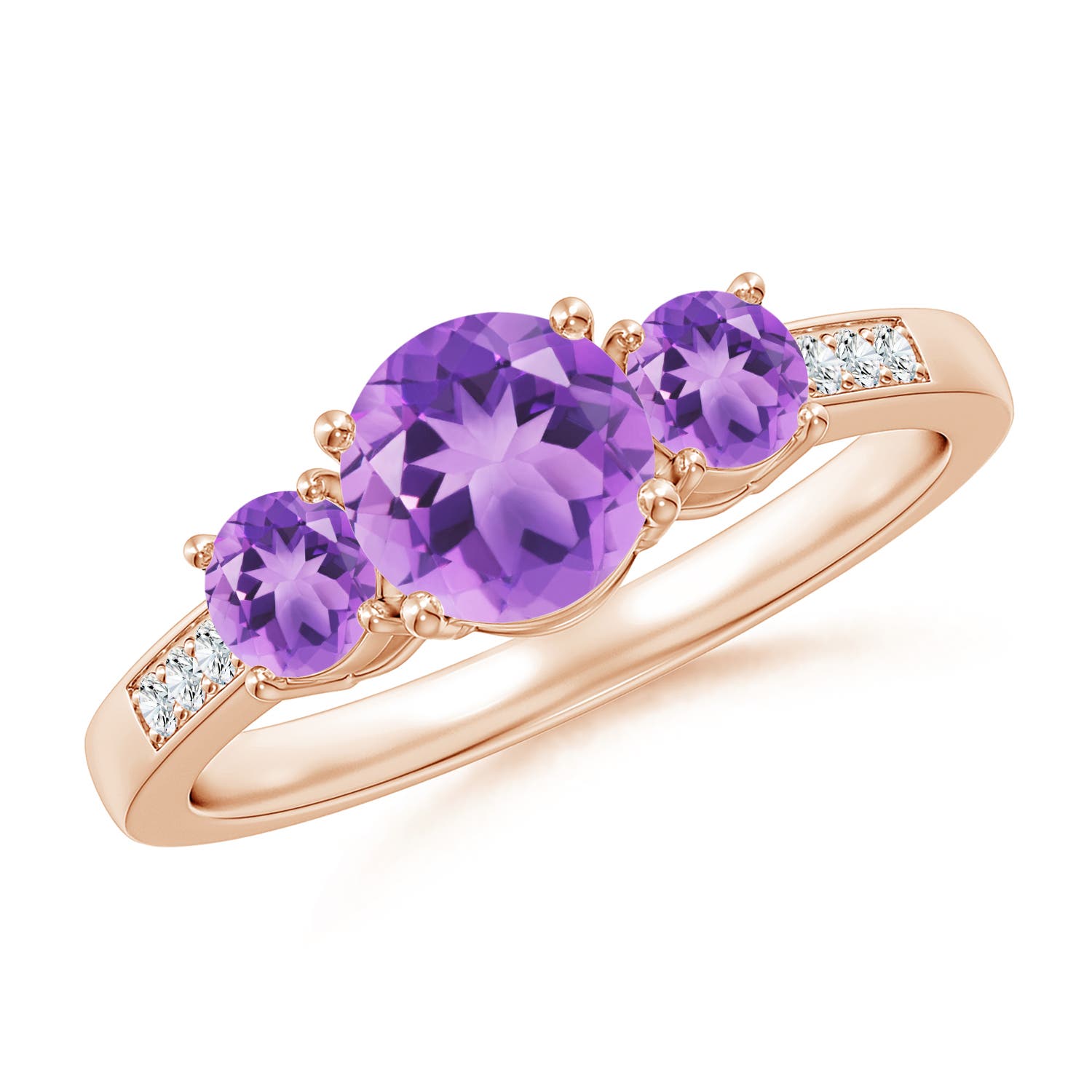 A - Amethyst / 1.18 CT / 14 KT Rose Gold