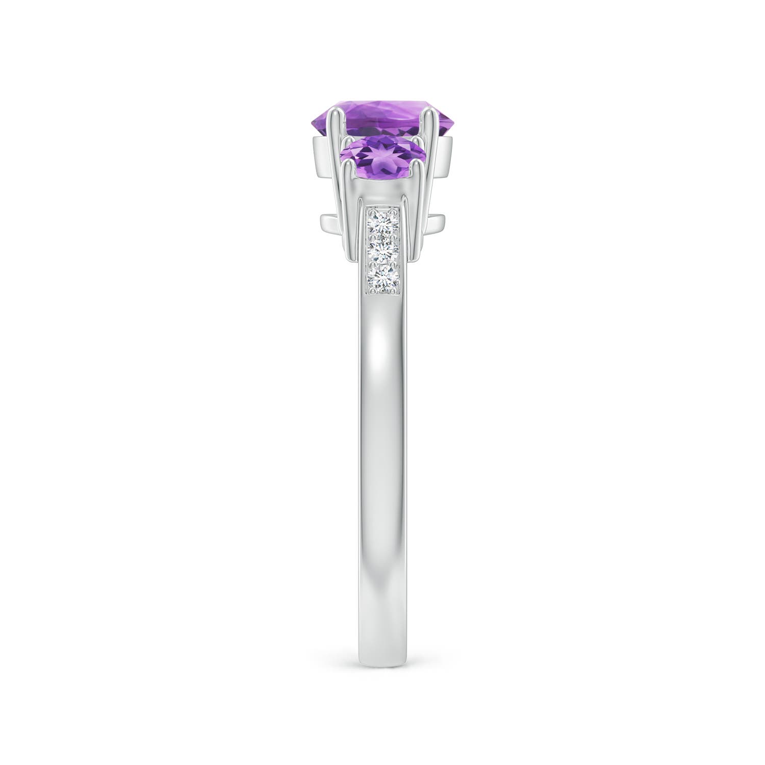 A - Amethyst / 1.18 CT / 14 KT White Gold