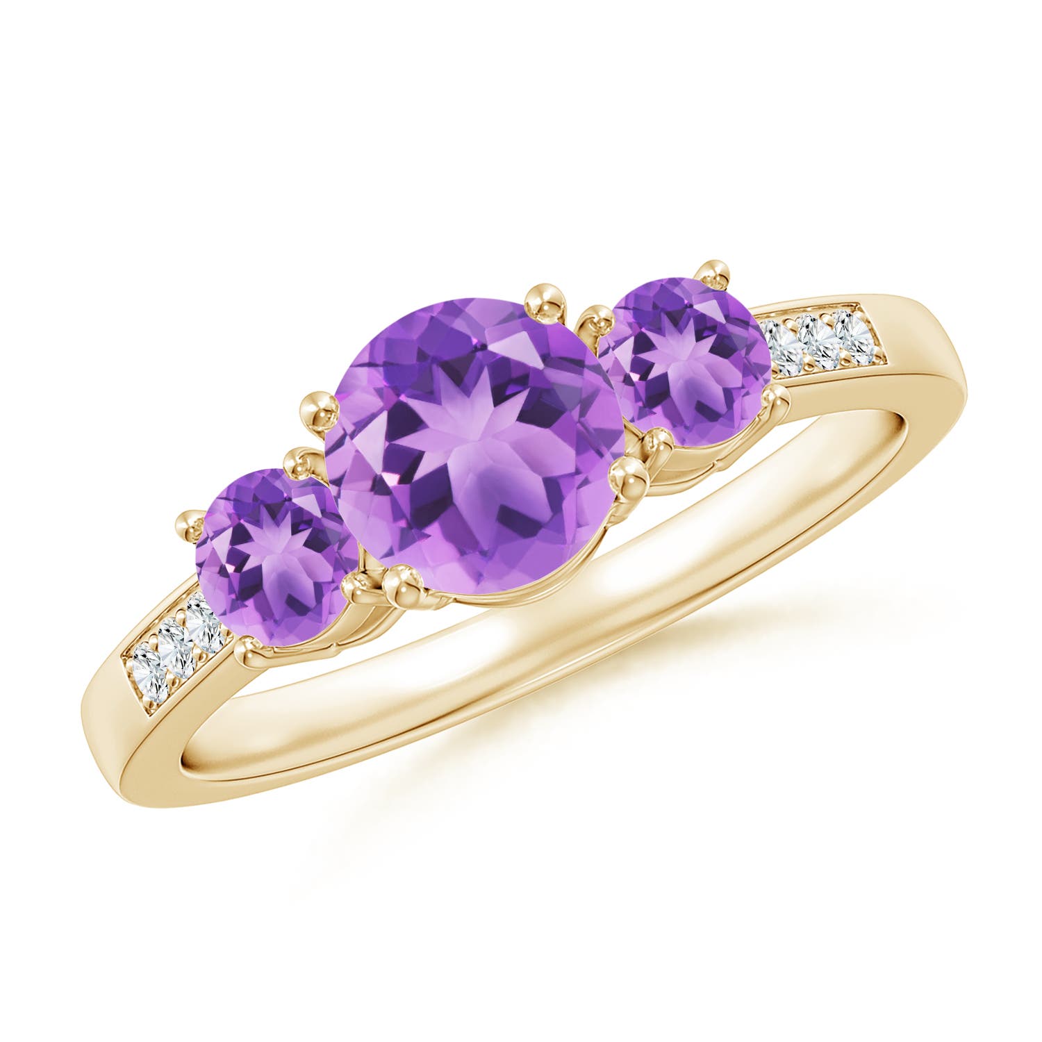 A - Amethyst / 1.18 CT / 14 KT Yellow Gold