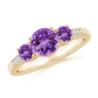Round AA Amethyst
