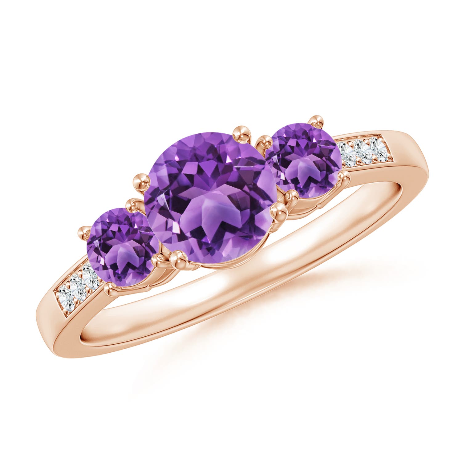 AA - Amethyst / 1.18 CT / 14 KT Rose Gold