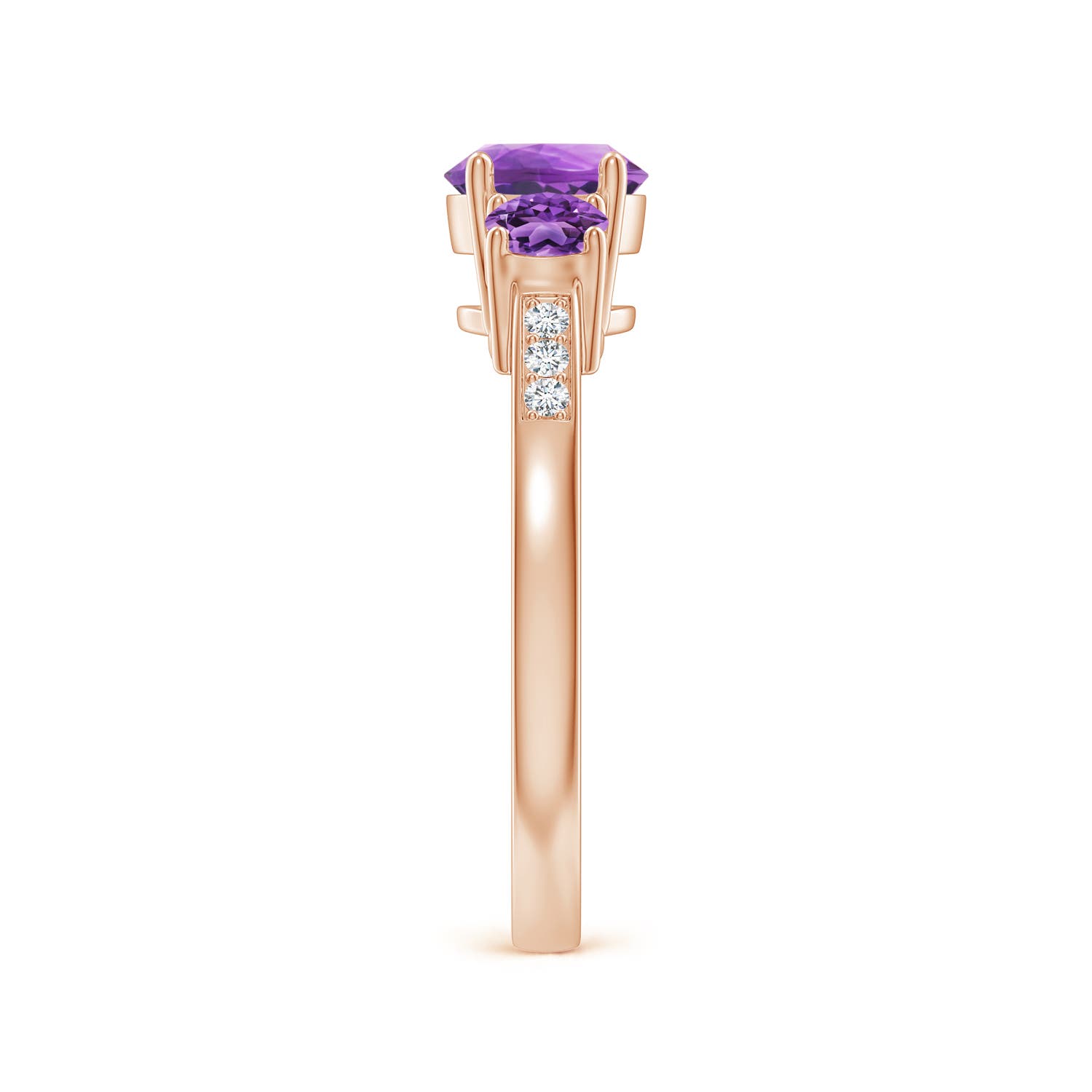 AA - Amethyst / 1.18 CT / 14 KT Rose Gold