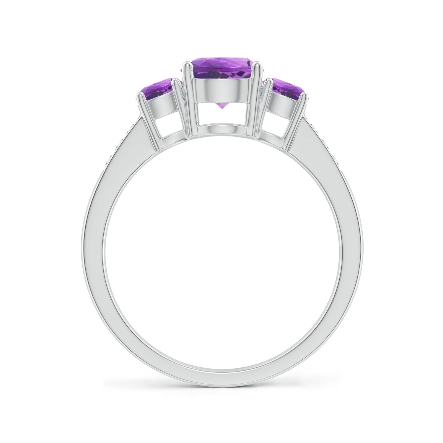 AA - Amethyst / 1.18 CT / 14 KT White Gold