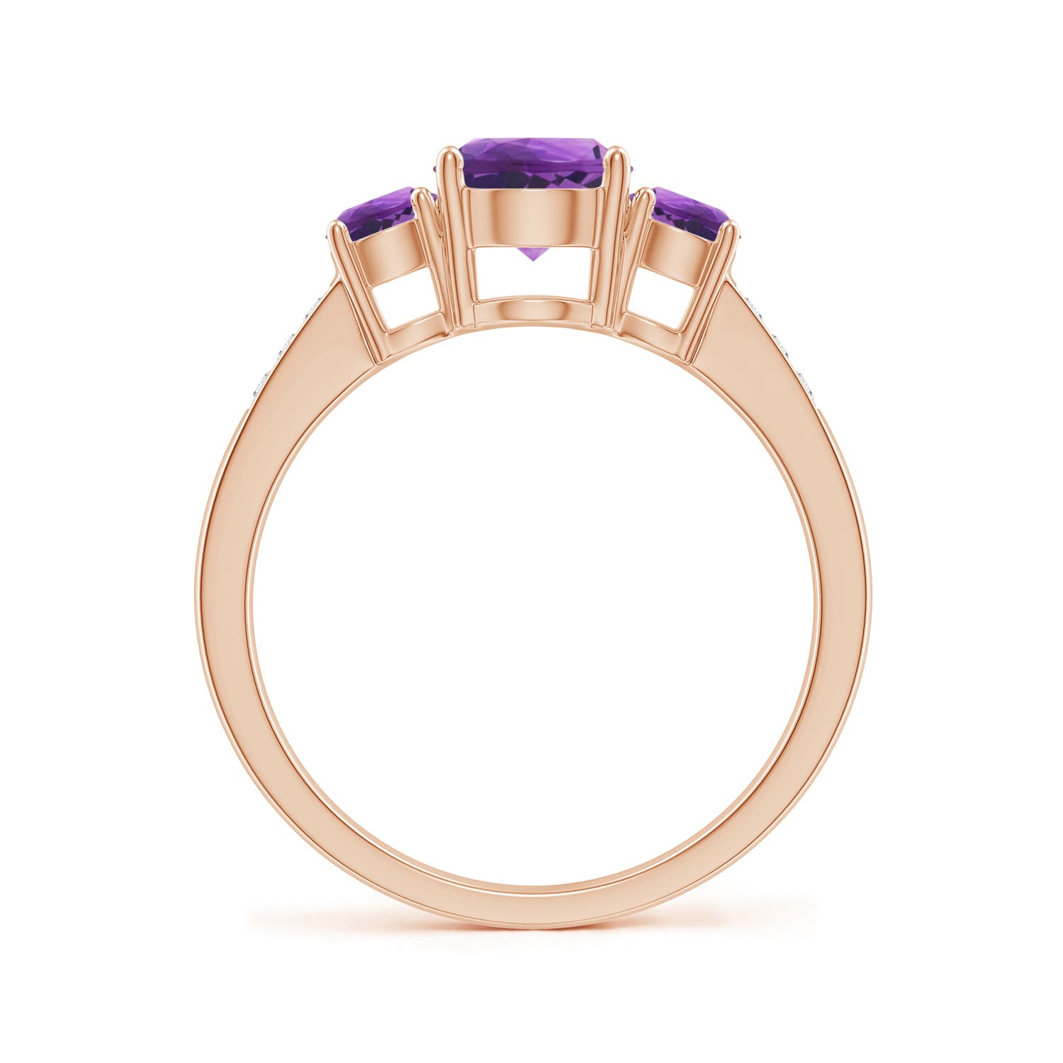 AAA - Amethyst / 1.18 CT / 14 KT Rose Gold