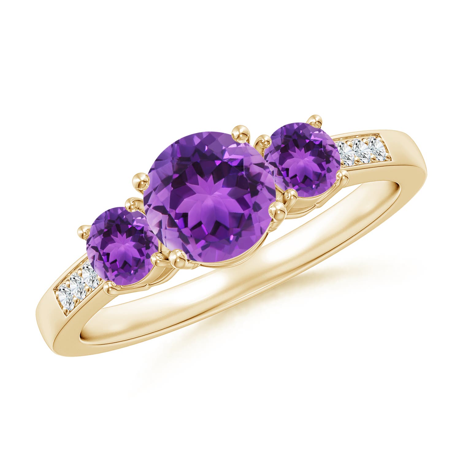 AAA - Amethyst / 1.18 CT / 14 KT Yellow Gold