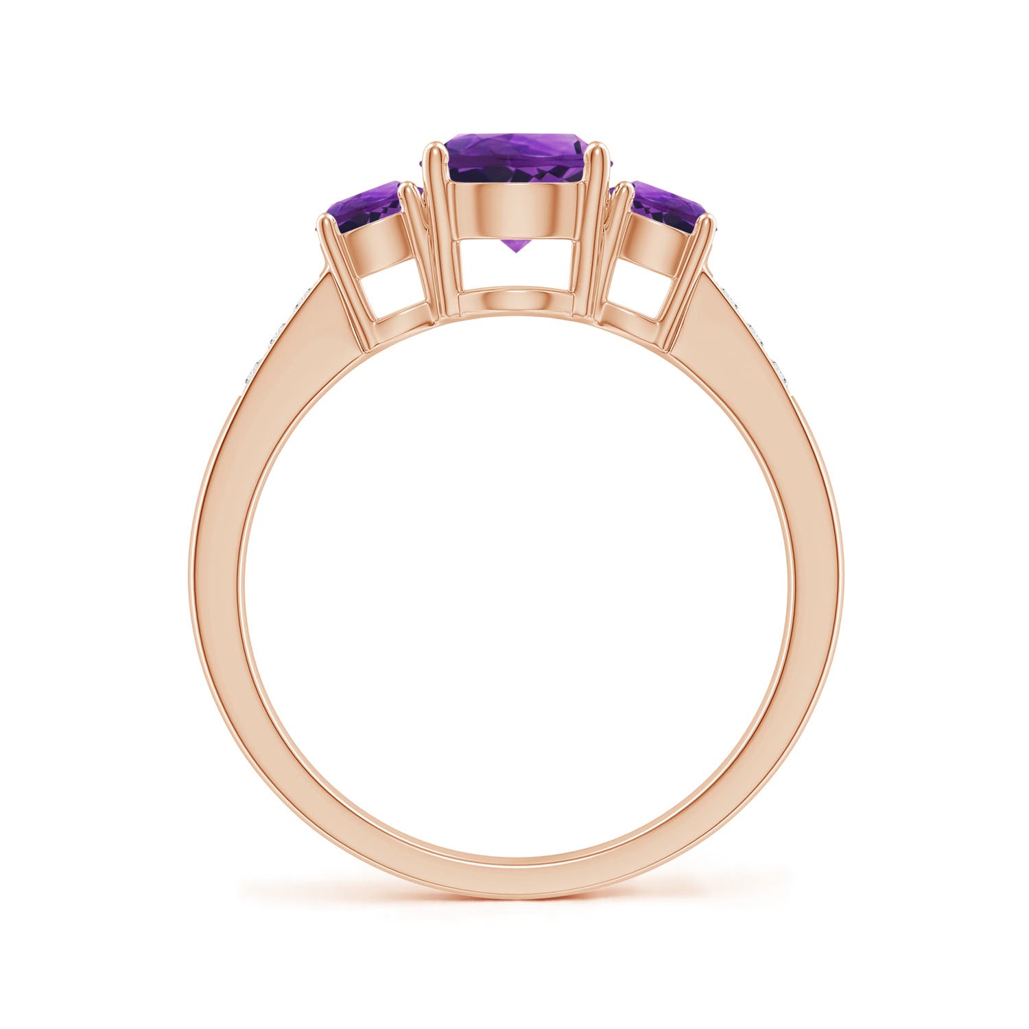 AAAA - Amethyst / 1.18 CT / 14 KT Rose Gold