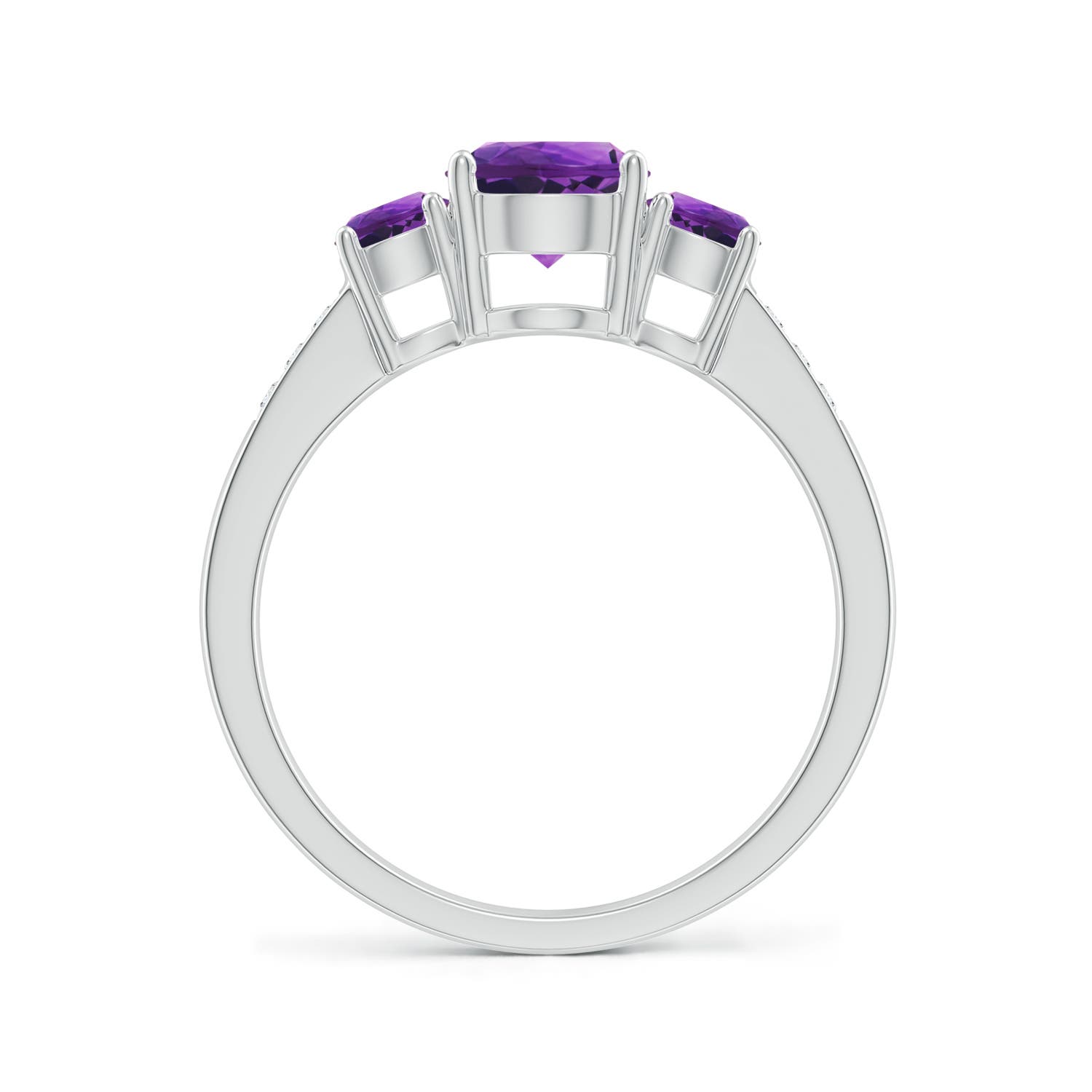 AAAA - Amethyst / 1.18 CT / 14 KT White Gold