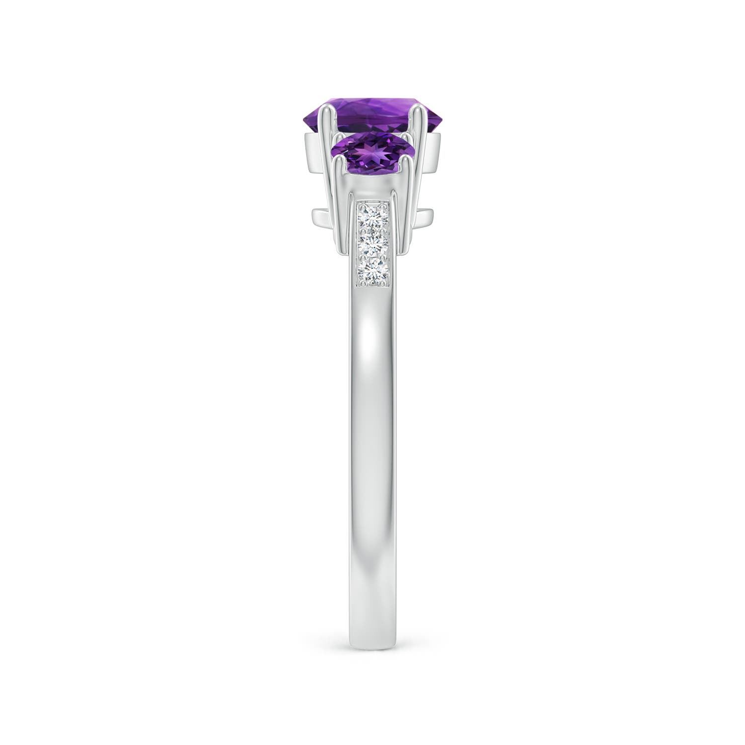 AAAA - Amethyst / 1.18 CT / 14 KT White Gold