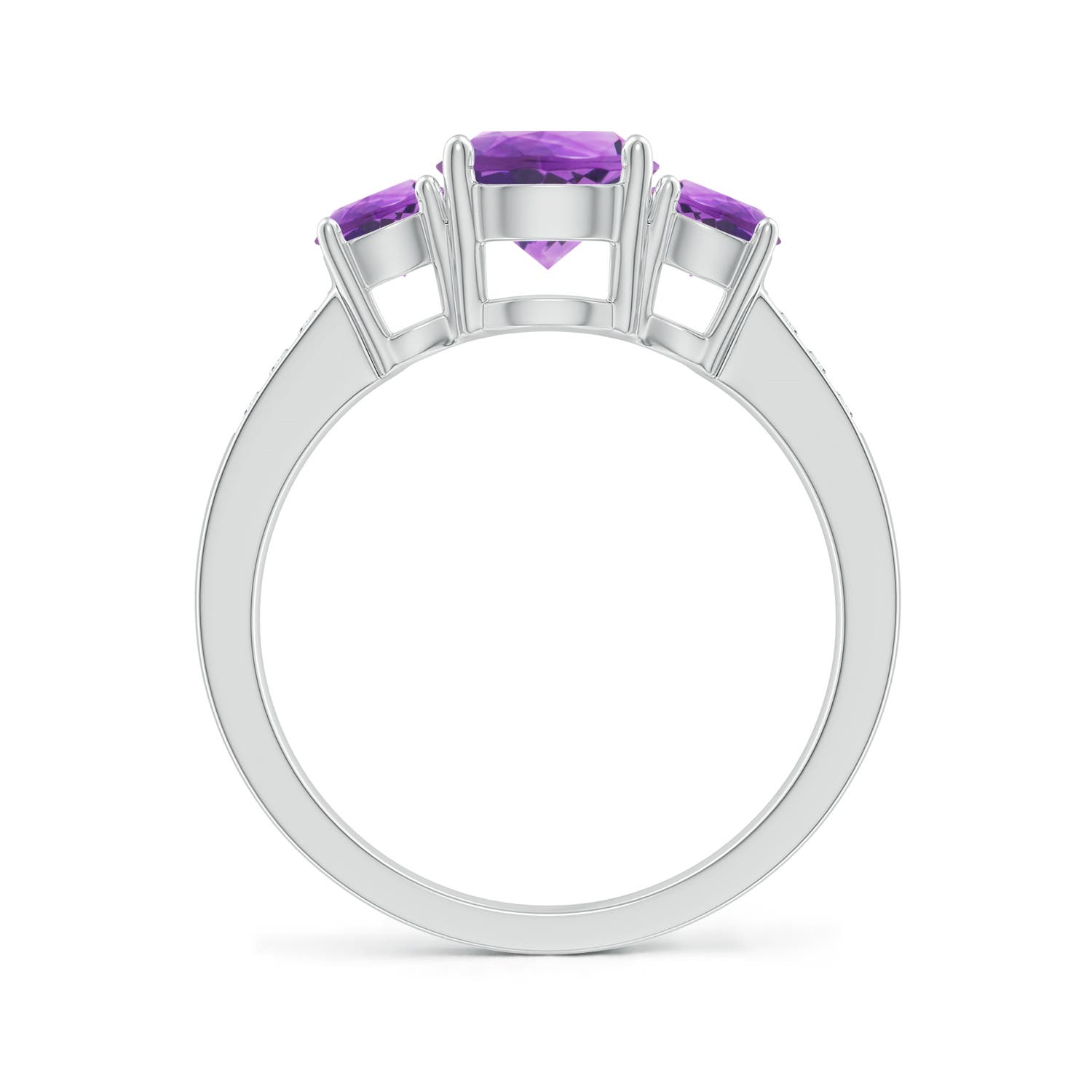 AA - Amethyst / 1.72 CT / 14 KT White Gold