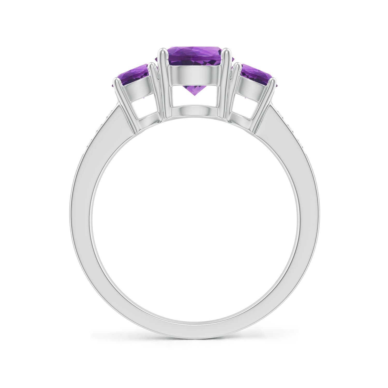 AAA - Amethyst / 1.72 CT / 14 KT White Gold