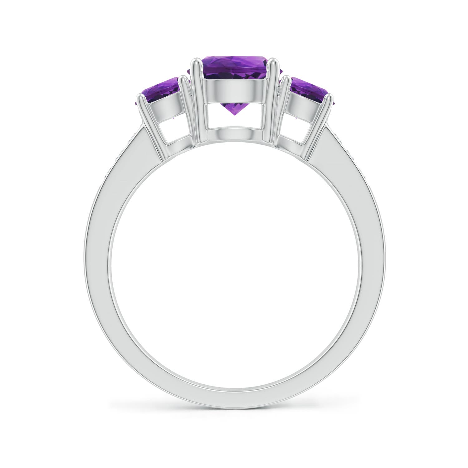 AAAA - Amethyst / 1.72 CT / 14 KT White Gold