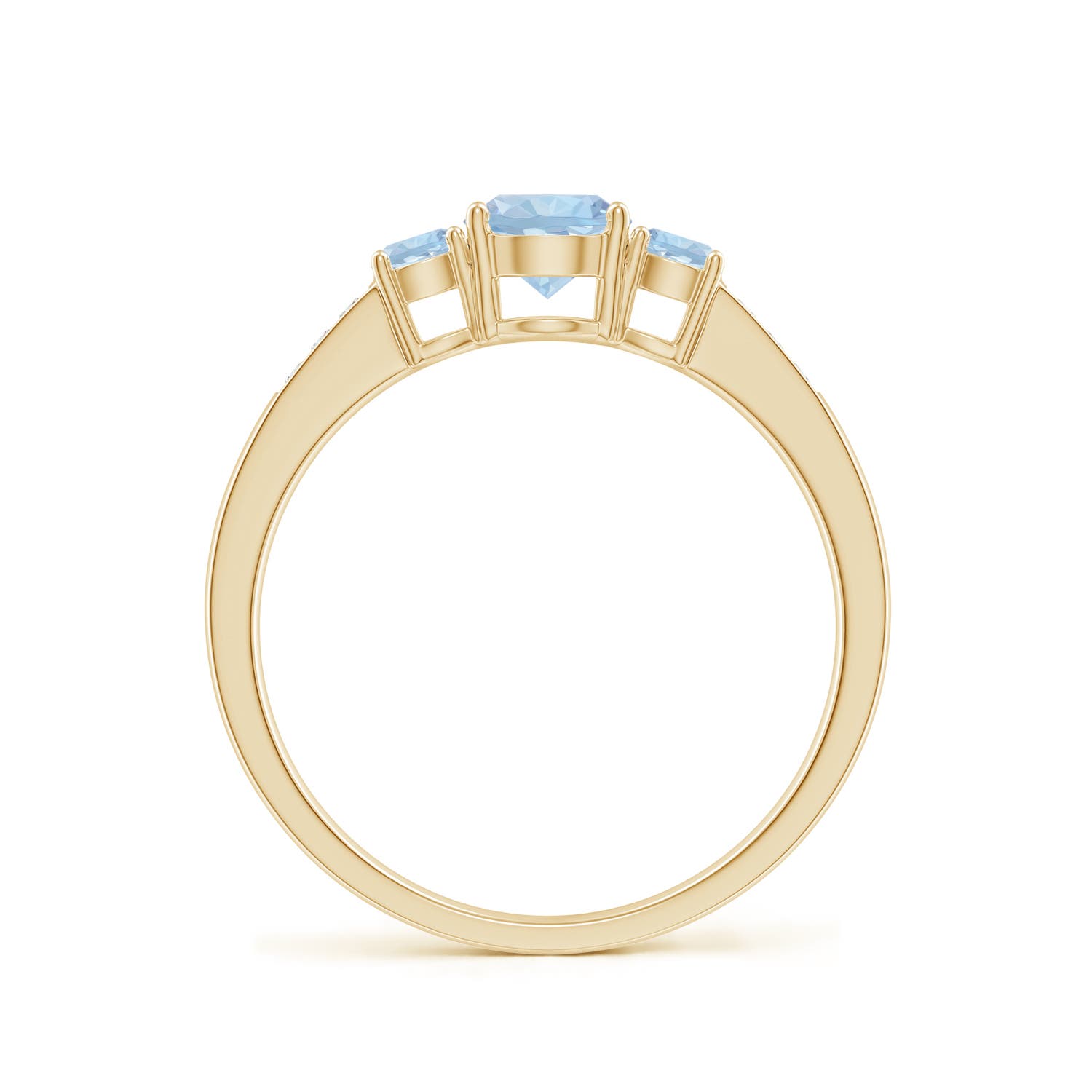 AA - Aquamarine / 0.65 CT / 14 KT Yellow Gold