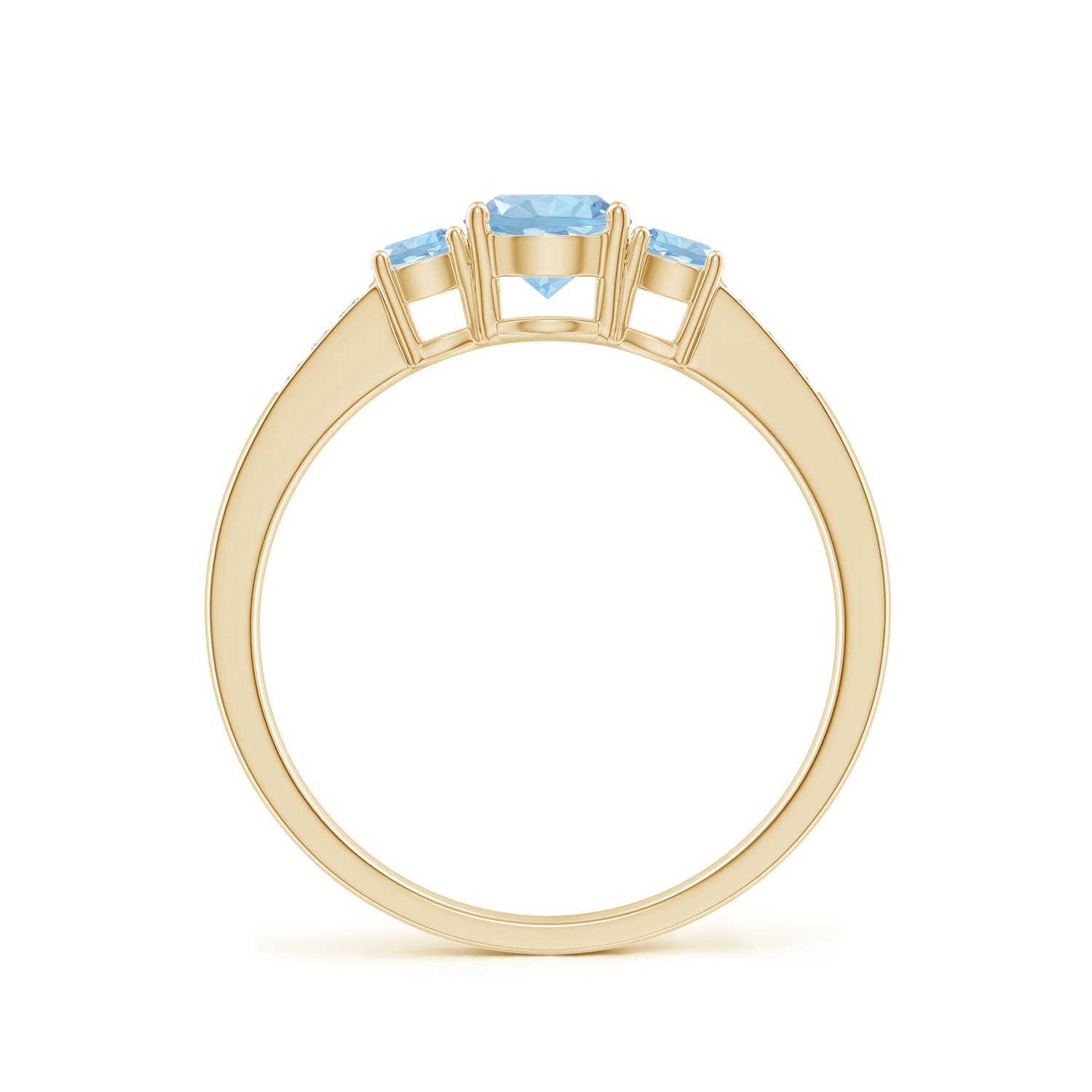 AAA - Aquamarine / 0.65 CT / 14 KT Yellow Gold