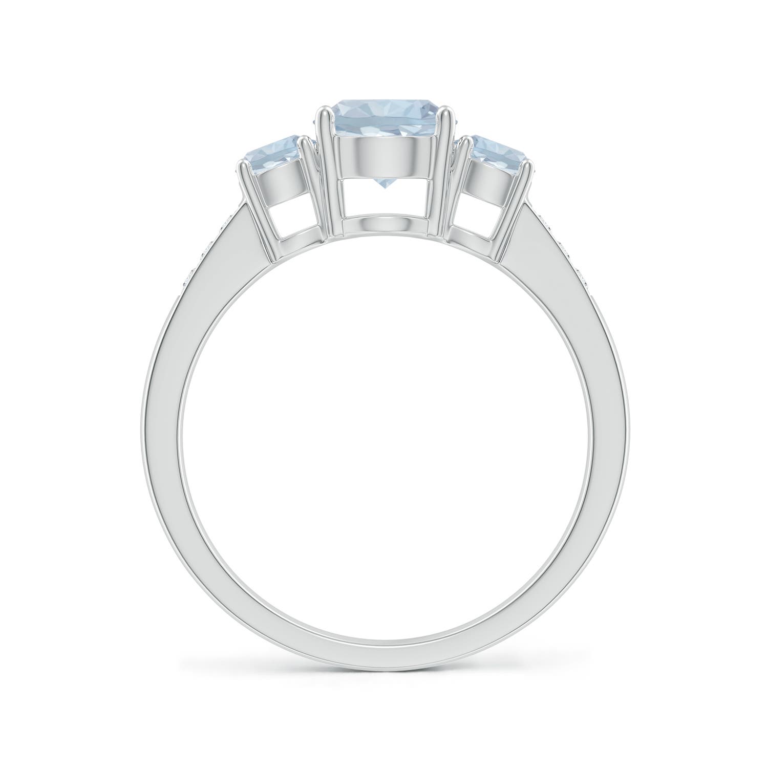 A - Aquamarine / 1.08 CT / 14 KT White Gold