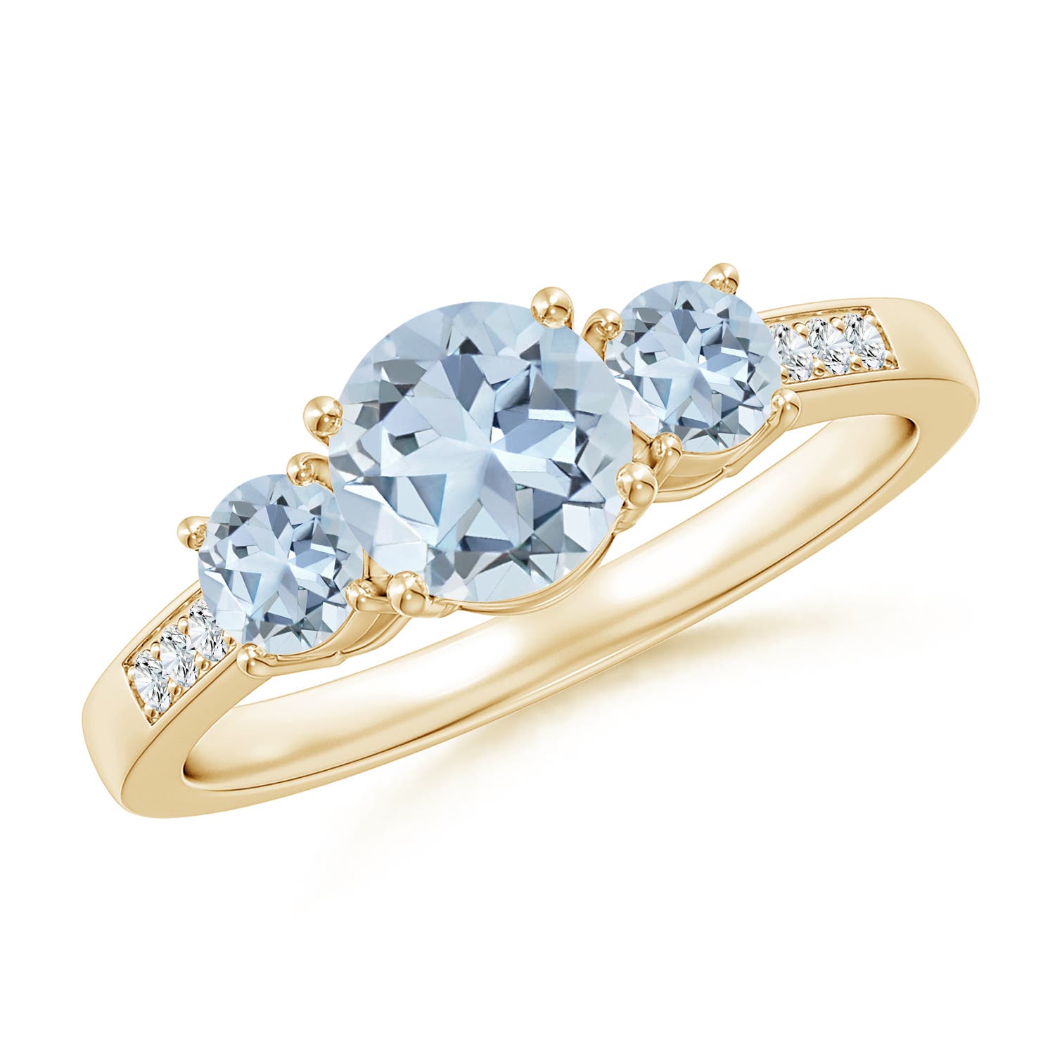 A - Aquamarine / 1.08 CT / 14 KT Yellow Gold