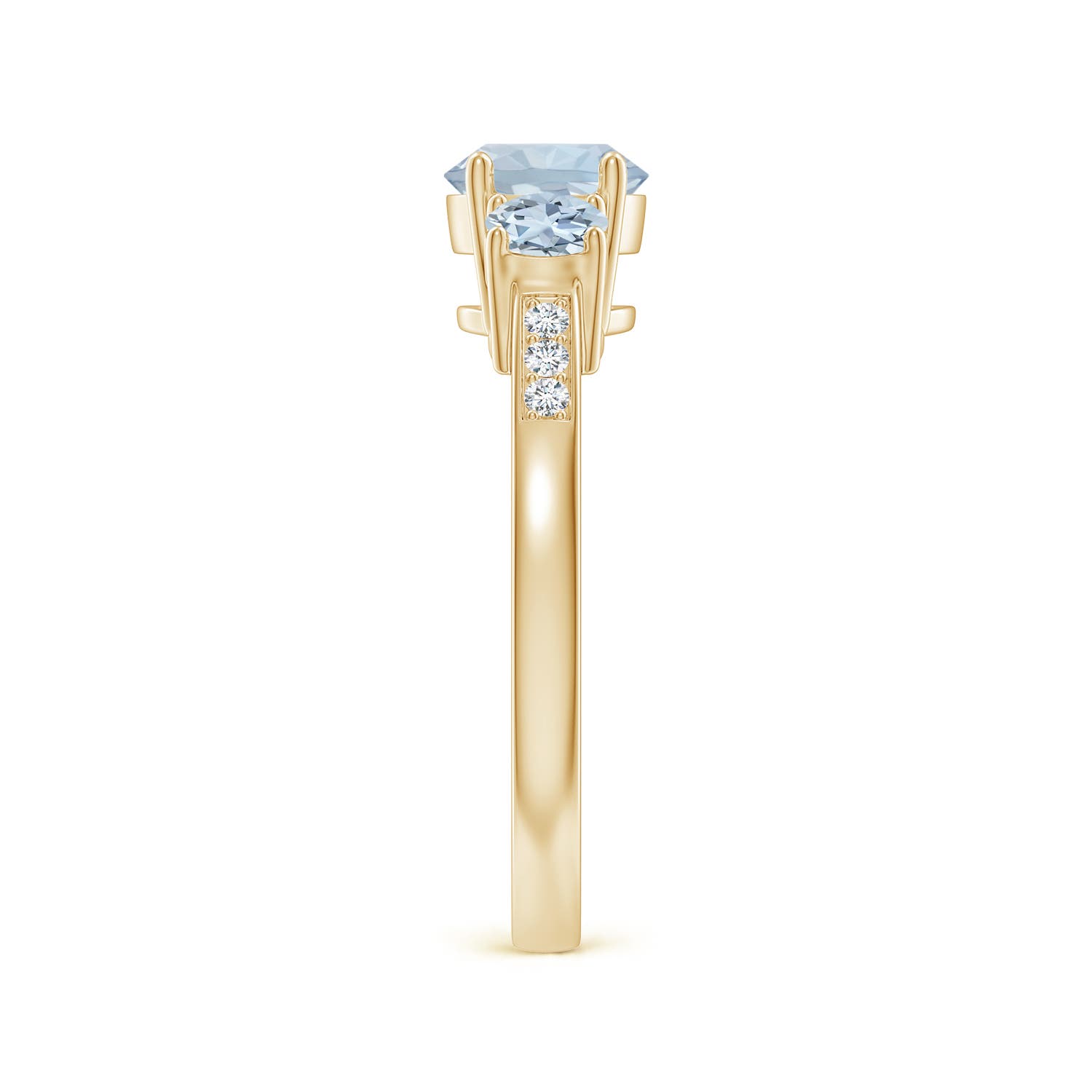 A - Aquamarine / 1.08 CT / 14 KT Yellow Gold