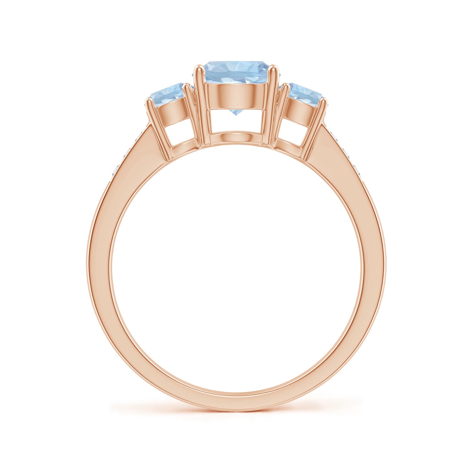 AA - Aquamarine / 1.08 CT / 14 KT Rose Gold