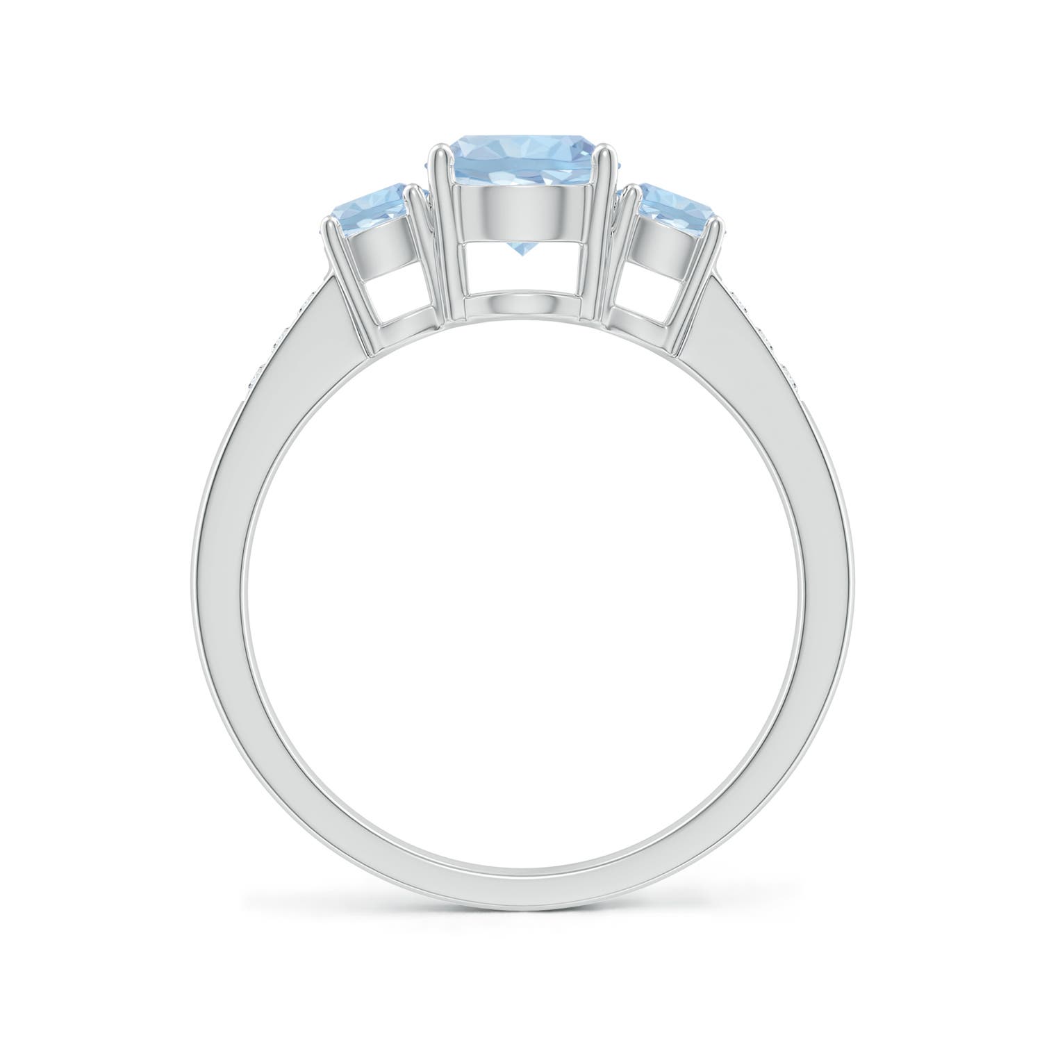 AA - Aquamarine / 1.08 CT / 14 KT White Gold