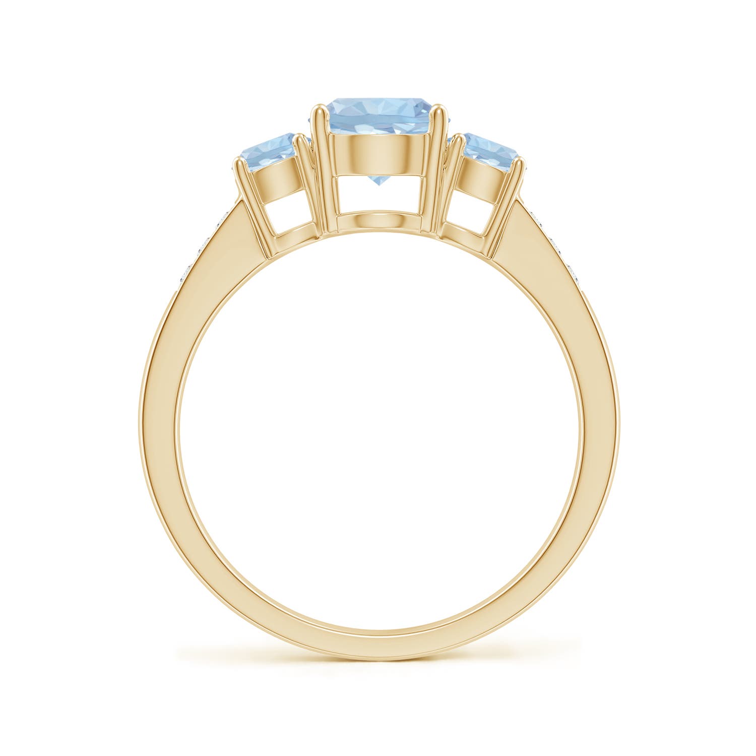 AA - Aquamarine / 1.08 CT / 14 KT Yellow Gold