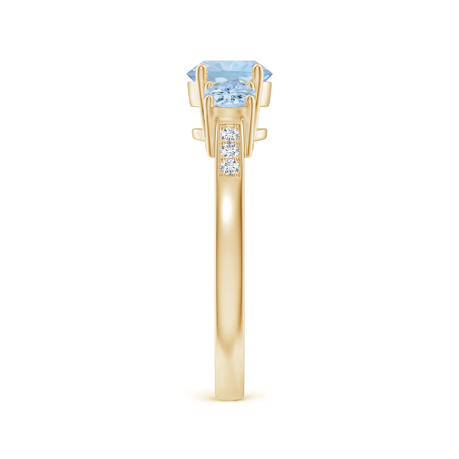 AA - Aquamarine / 1.08 CT / 14 KT Yellow Gold