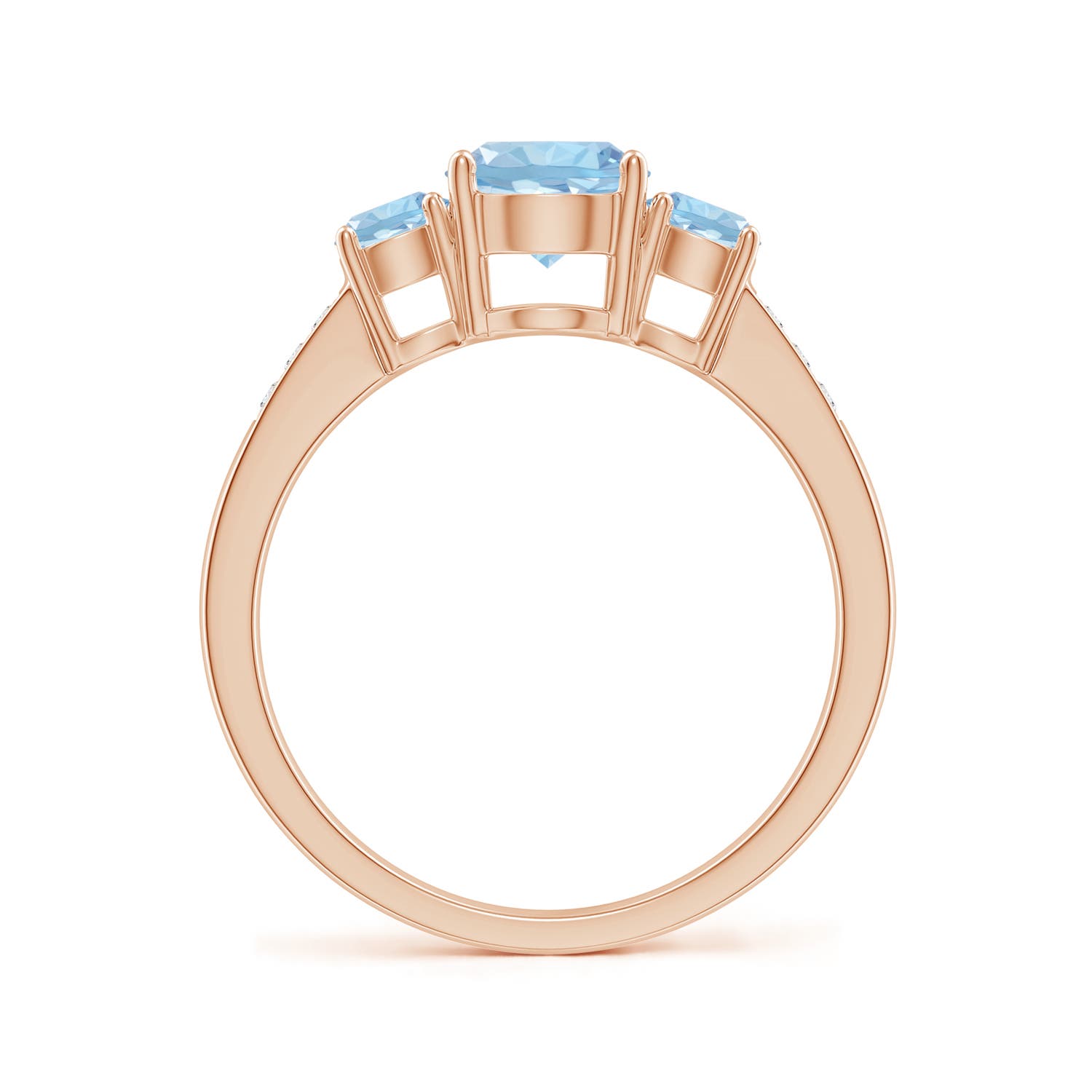 AAA - Aquamarine / 1.08 CT / 14 KT Rose Gold