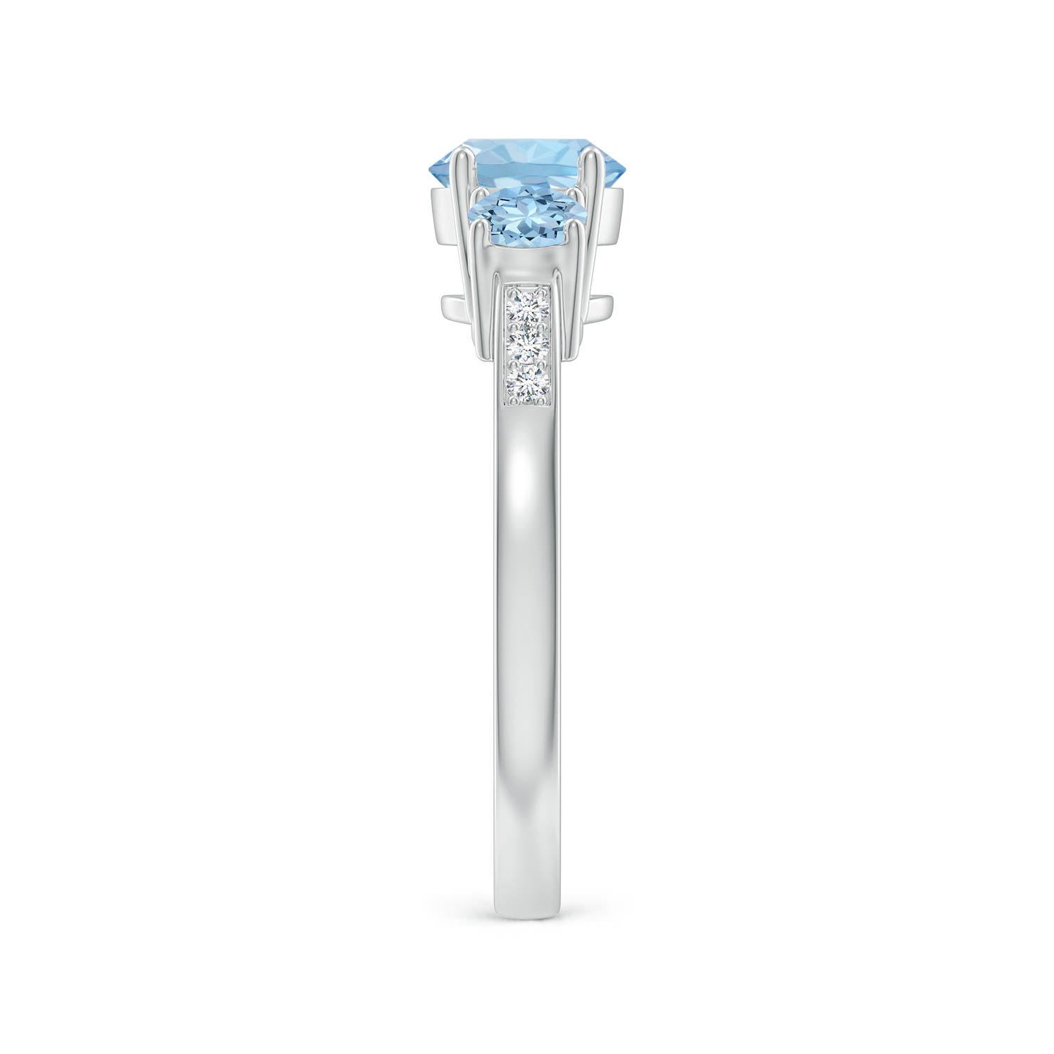 AAA - Aquamarine / 1.08 CT / 14 KT White Gold