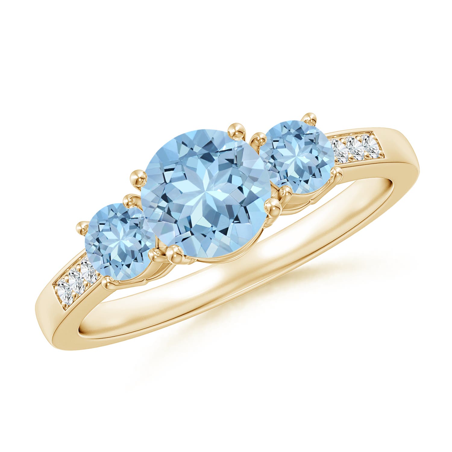 AAA - Aquamarine / 1.08 CT / 14 KT Yellow Gold