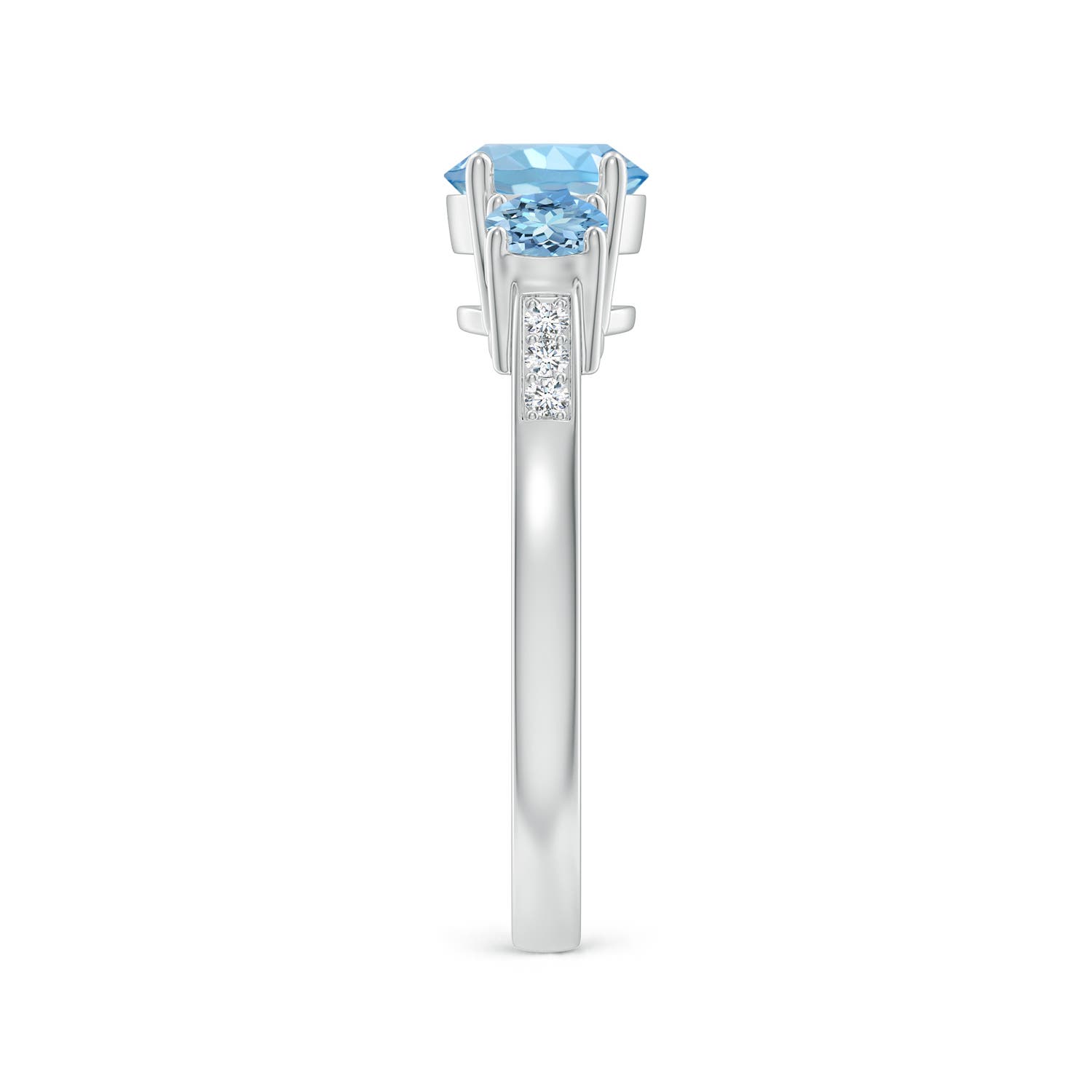 AAAA - Aquamarine / 1.08 CT / 14 KT White Gold